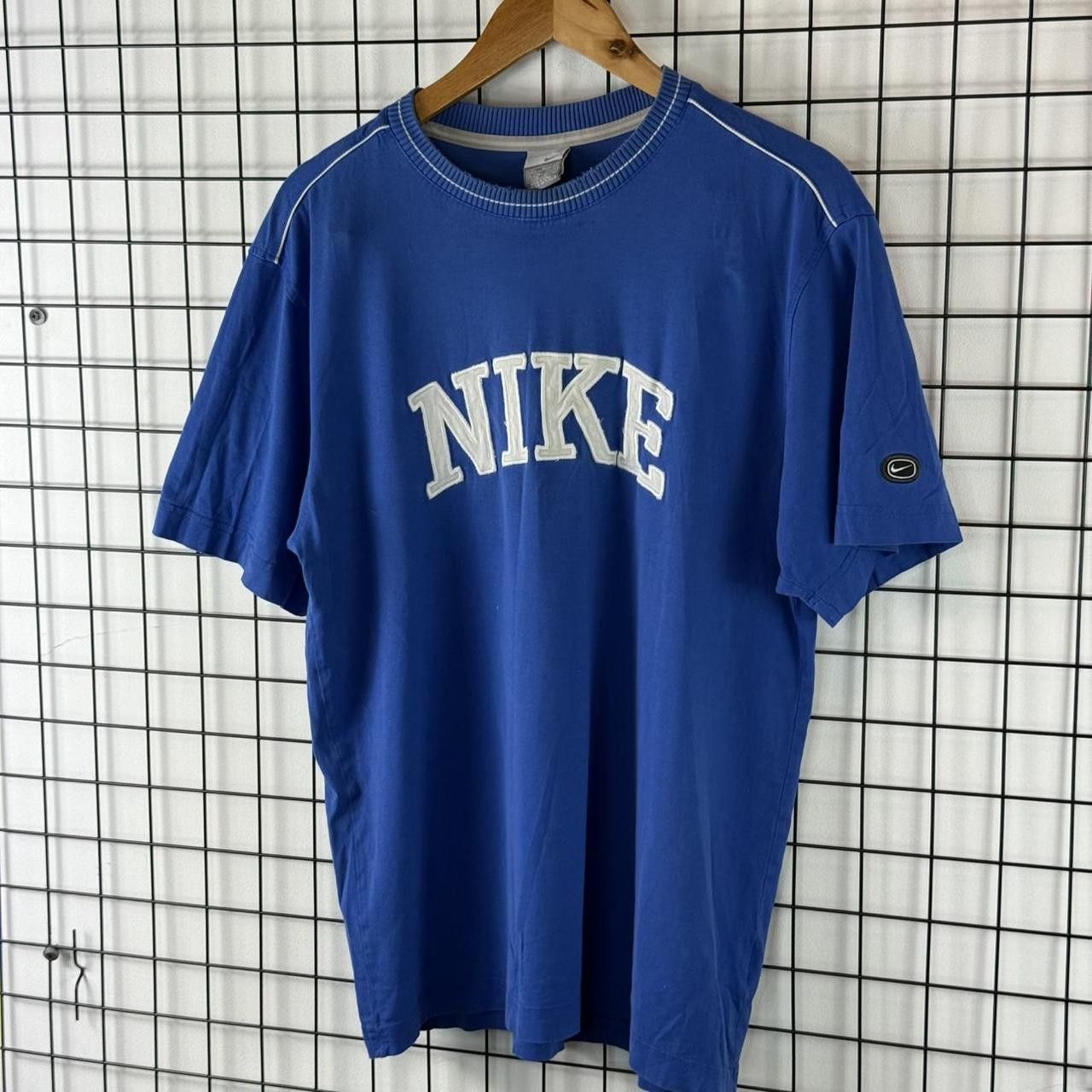 Nike Nike Vintage 90s Spellout Logo T shirt Blue Size US M / EU 48-50 / 2 - 2 Thumbnail