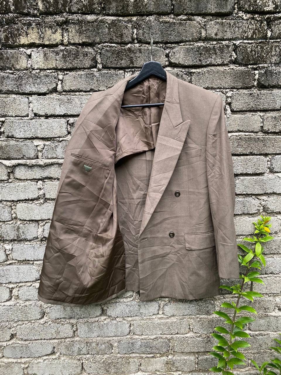Japanese Brand Vintage Grace Zest Double Breasted Wool Blazer Size 48L - 8 Thumbnail