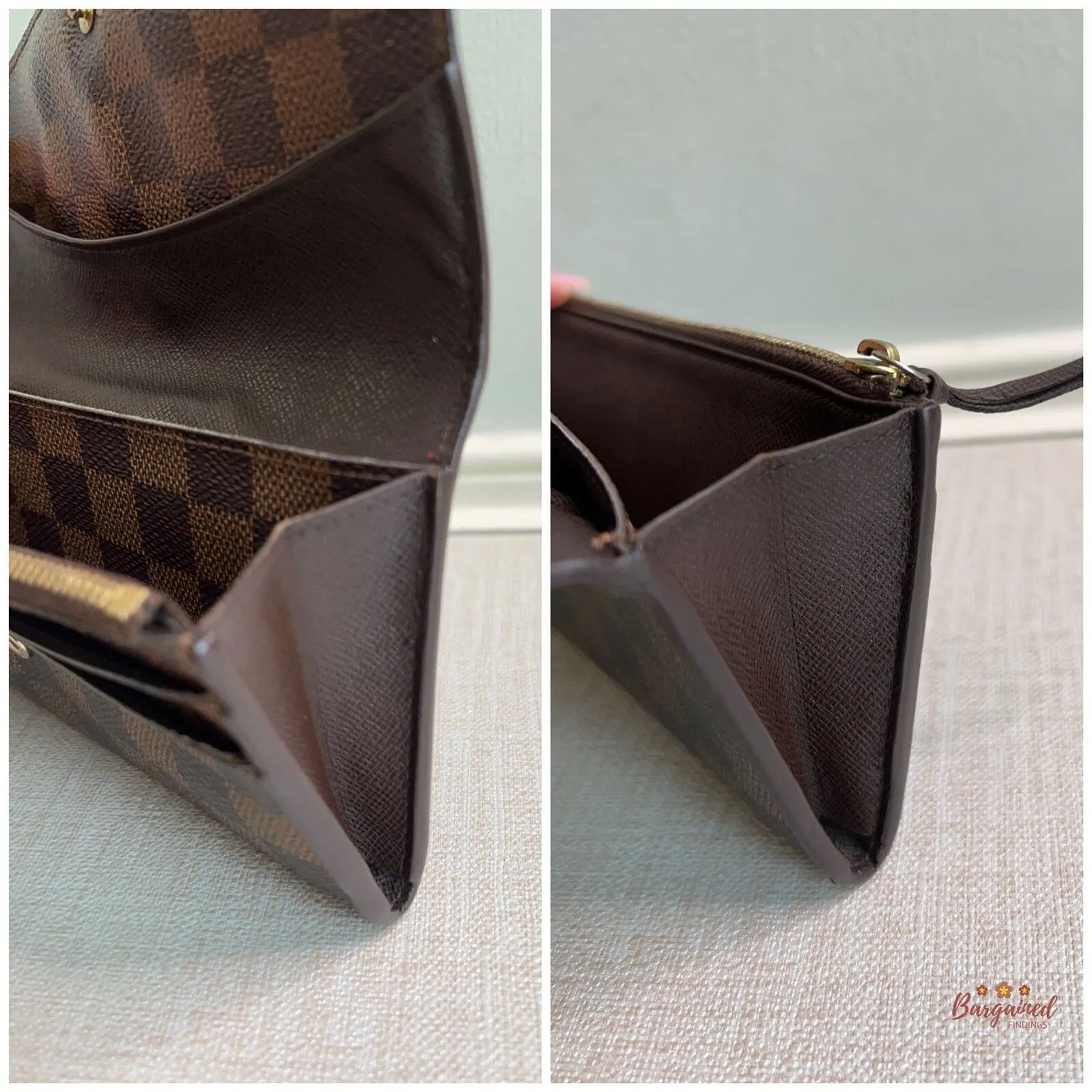 Louis Vuitton Louis Vuitton Damier Canvas Leather Emilie Long Wallet Size ONE SIZE - 10 Thumbnail