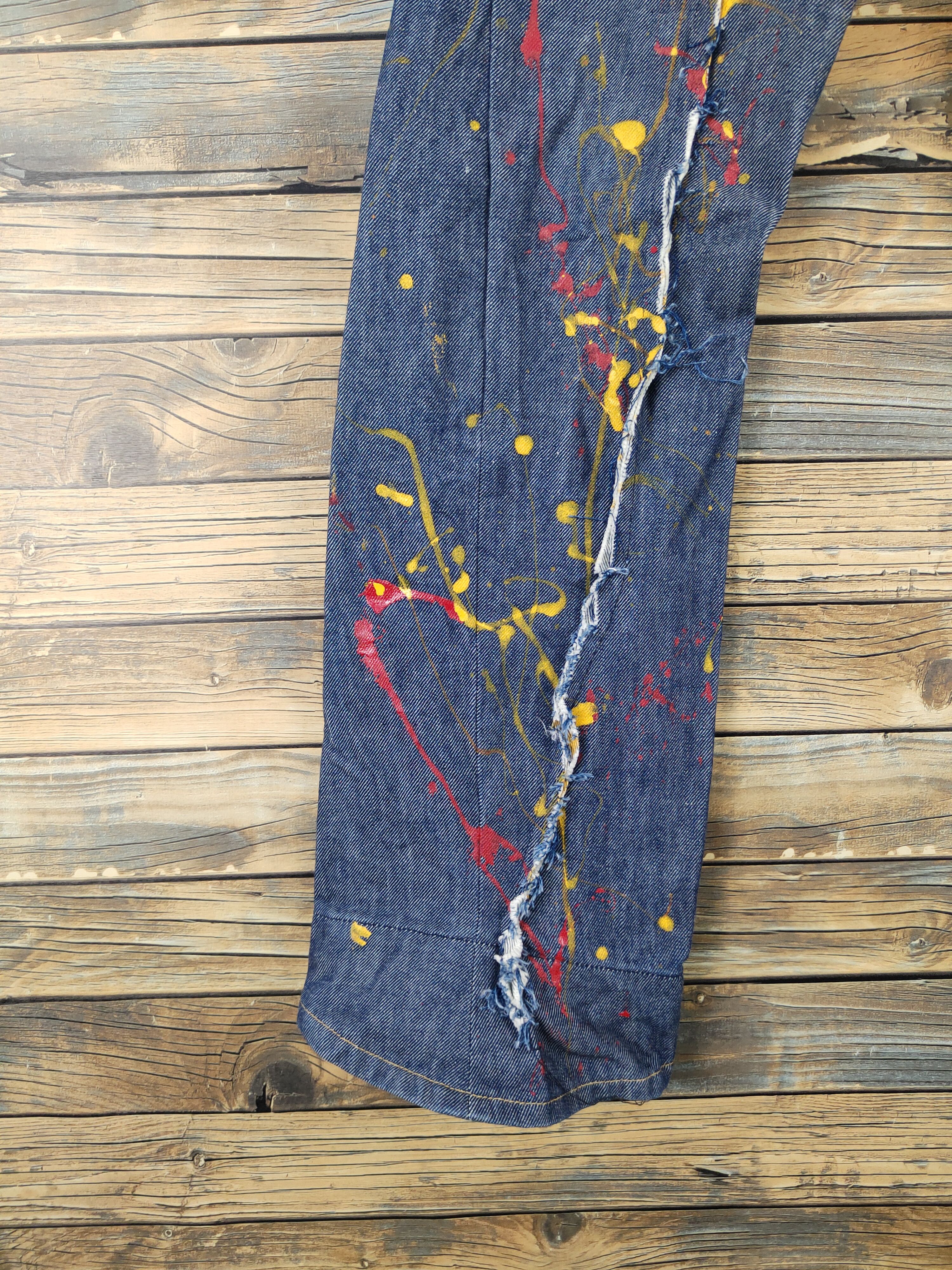 Levi's Levi's Engineered painted Comisen Ripped denim Jeans #W2092 Size US 30 / EU 46 - 4 Thumbnail