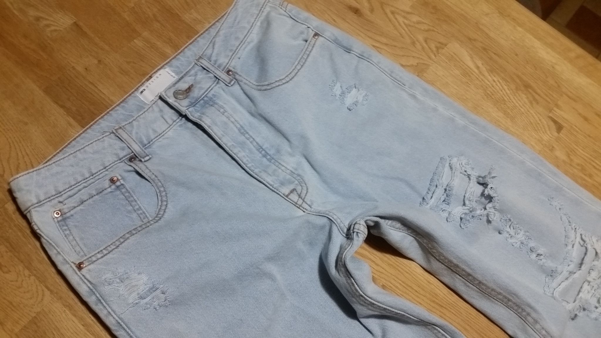 Vintage 💥For Tall 💥L36 L38 90s loose w33 holes distressed w31 w32 Size US 32 / EU 48 - 4 Thumbnail