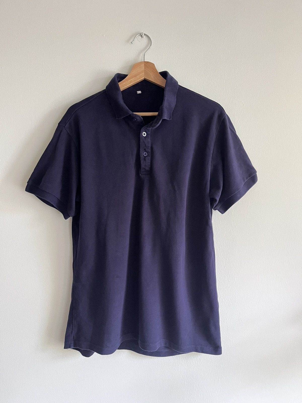 Vintage Vintage Minimalist Navy Polo A.P.C. Acne Ralph Benetton Size US M / EU 48-50 / 2 - 1 Thumbnail