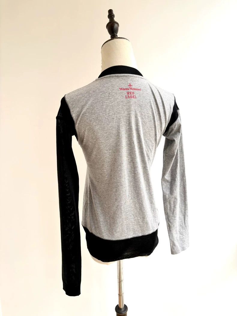 Vivienne Westwood Vivienne Westwood Gray and black patchwork letter B cardig Size M / US 6-8 / IT 42-44 - 3 Thumbnail