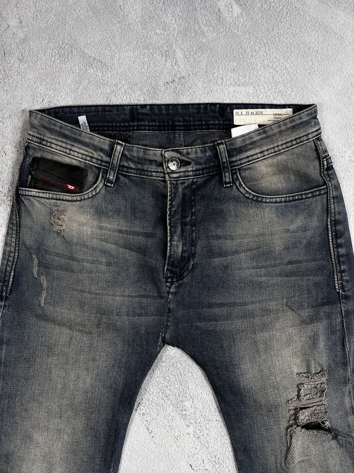 Diesel × Vintage VintageY2K Diesel faded boyfriend denim jeans streetwear Size 32" / US 10 / IT 46 - 6 Thumbnail