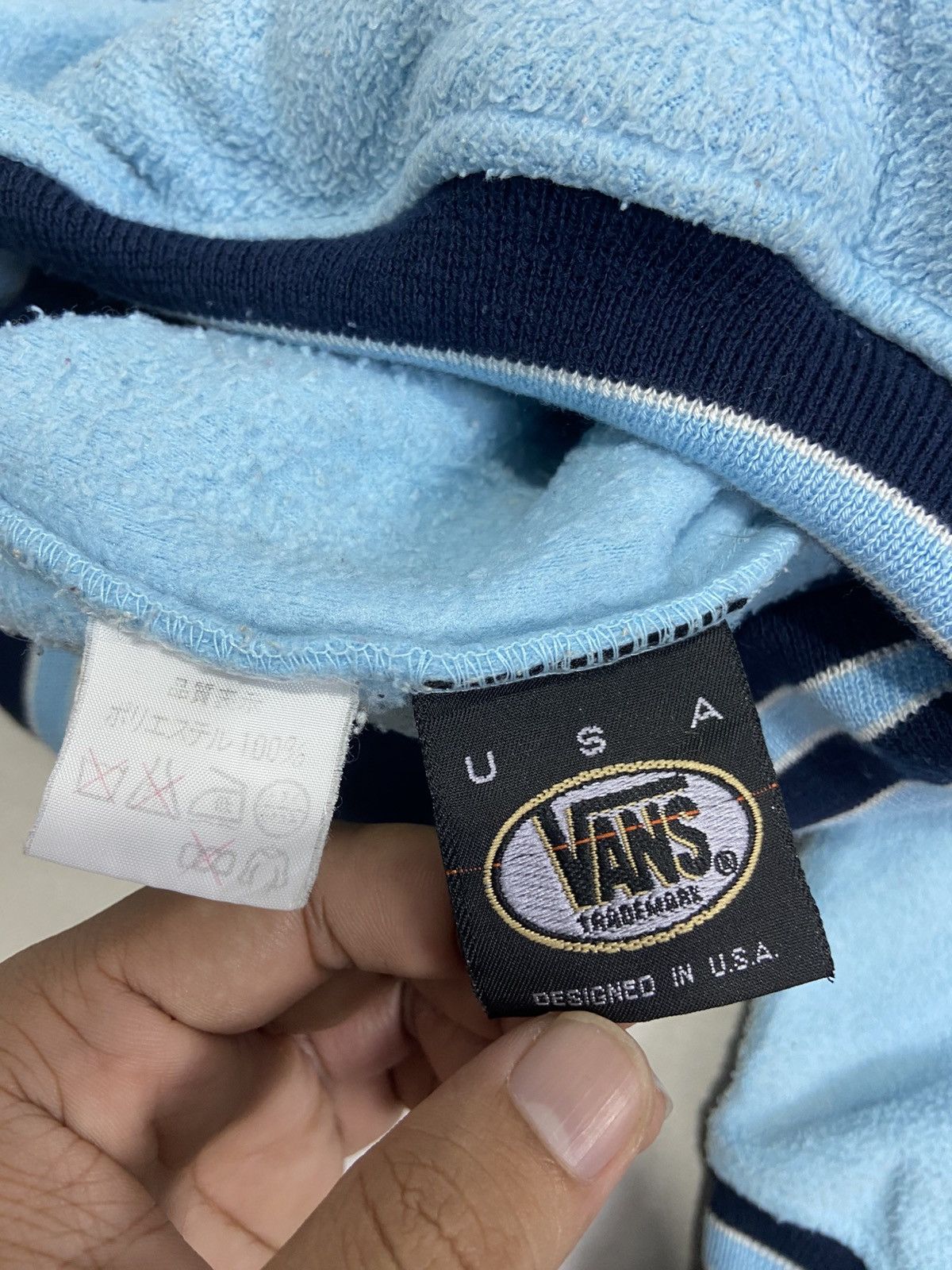Japanese Brand × Vans × Vintage Vintage Vans U.S.A Fleece half zipper sweatshirt Size US L / EU 52-54 / 3 - 8 Thumbnail