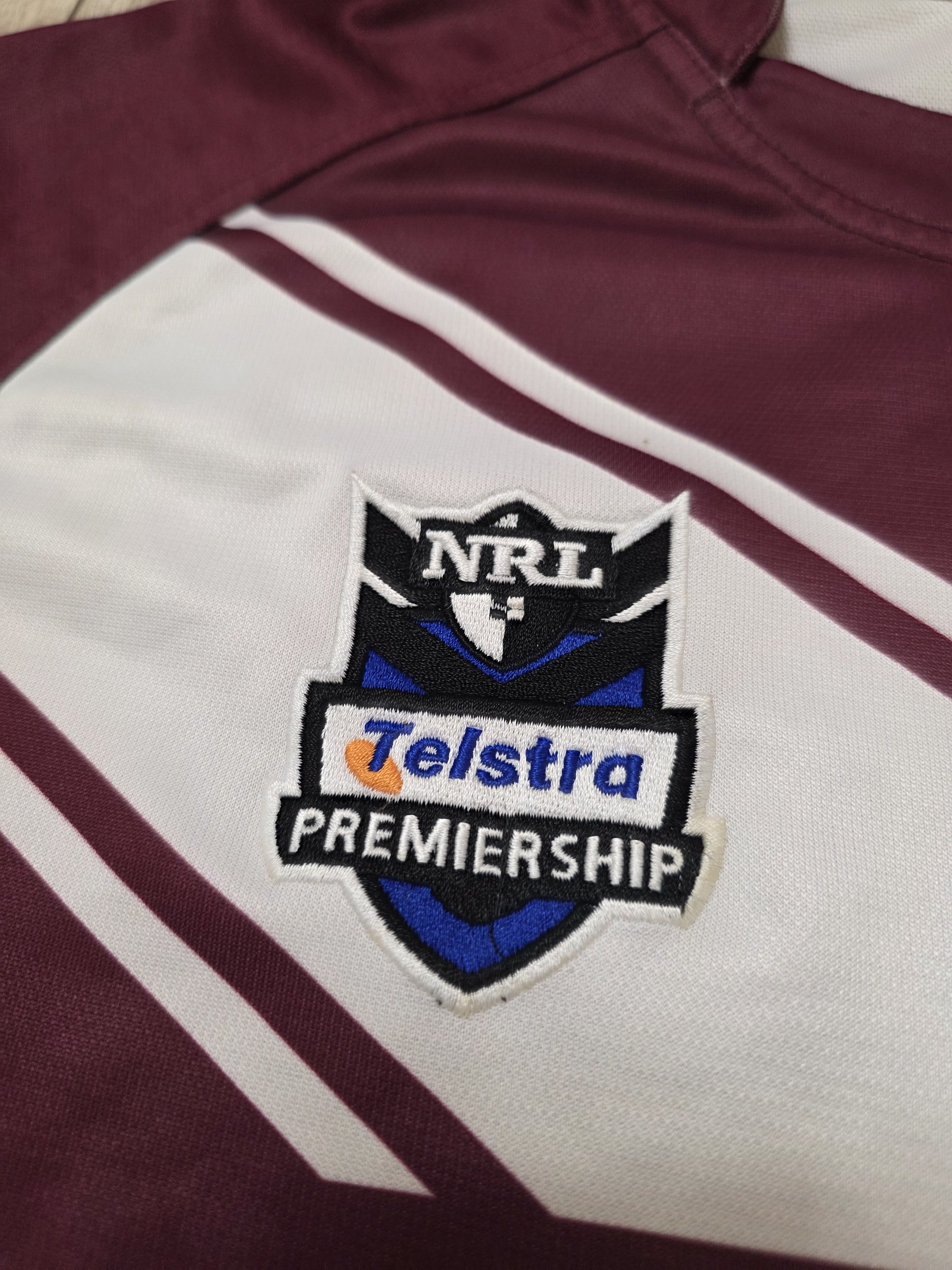 Vintage MANLY WARRINGAH SEA EAGLES JERSEY NRL RUGBY JERSEY AUSTRALIA Size US XXL / EU 58 / 5 - 4 Thumbnail