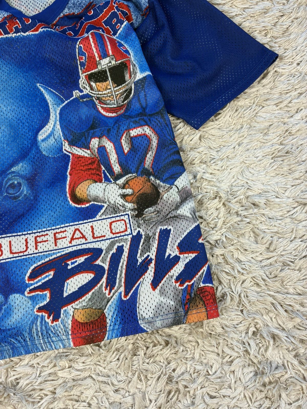 Ccm 80s CCM Buffalo Bills All Over Print Jersey Size US S / EU 44-46 / 1 - 3 Thumbnail