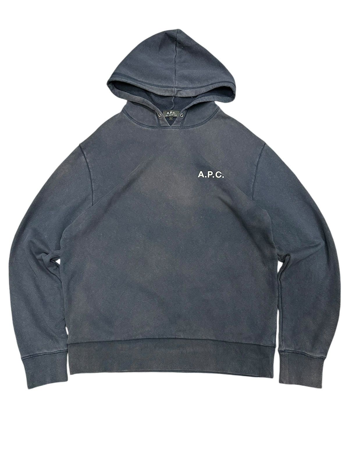 A.P.C. A.P.C Hoodie Spell Out Size US L / EU 52-54 / 3 - 1 Thumbnail