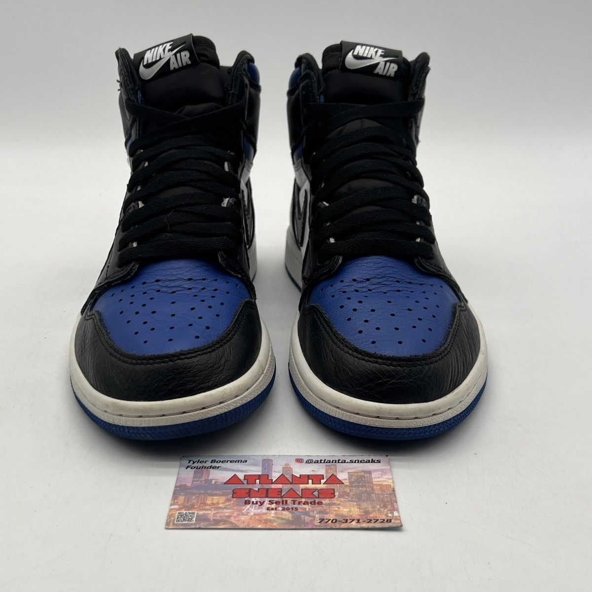 Nike Air Jordan 1 high Royal toe Size US 8 / EU 41 - 2 Thumbnail