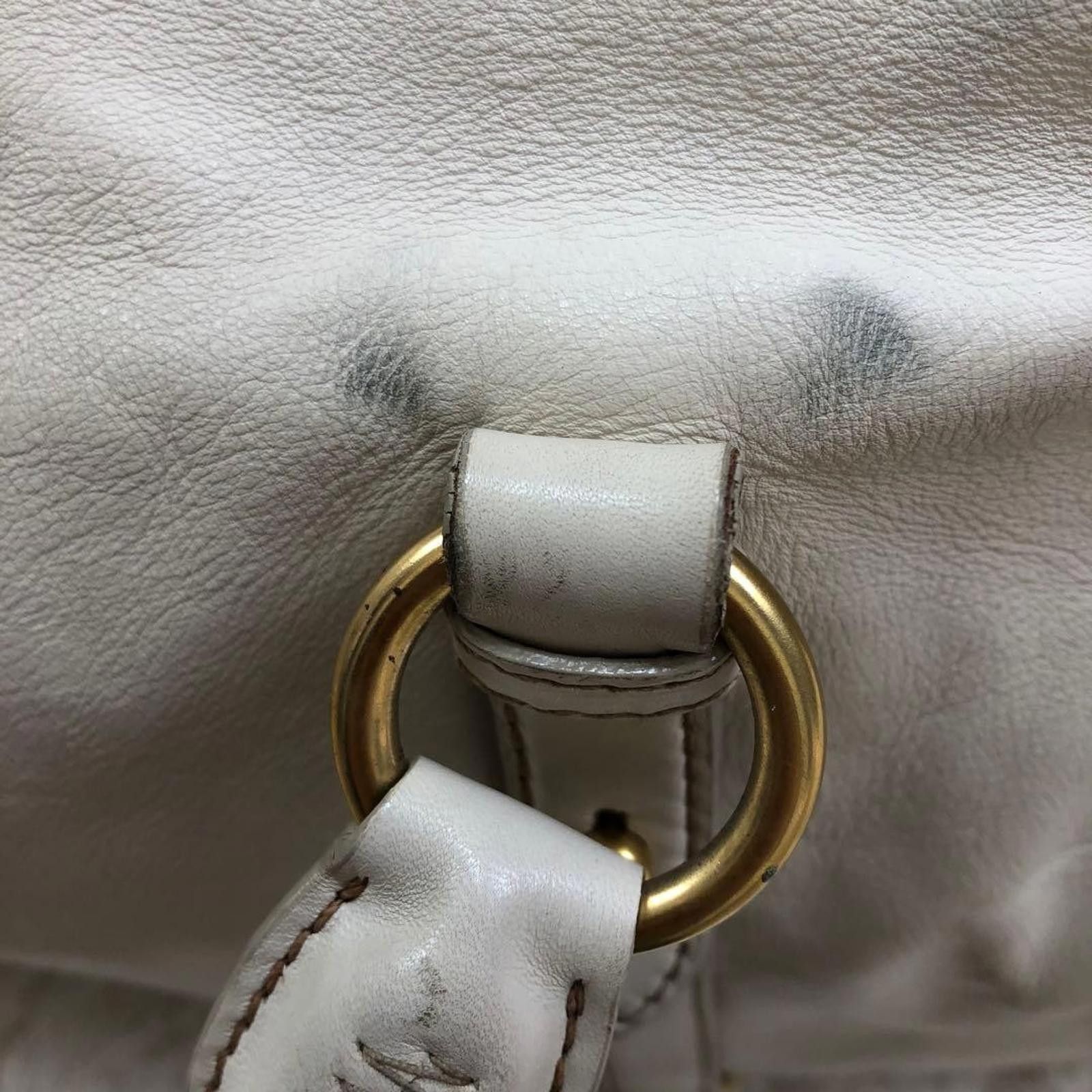 Miu Miu Miu Miu - Gray Leather Satchel Bag Bow Detail Size ONE SIZE - 4 Thumbnail