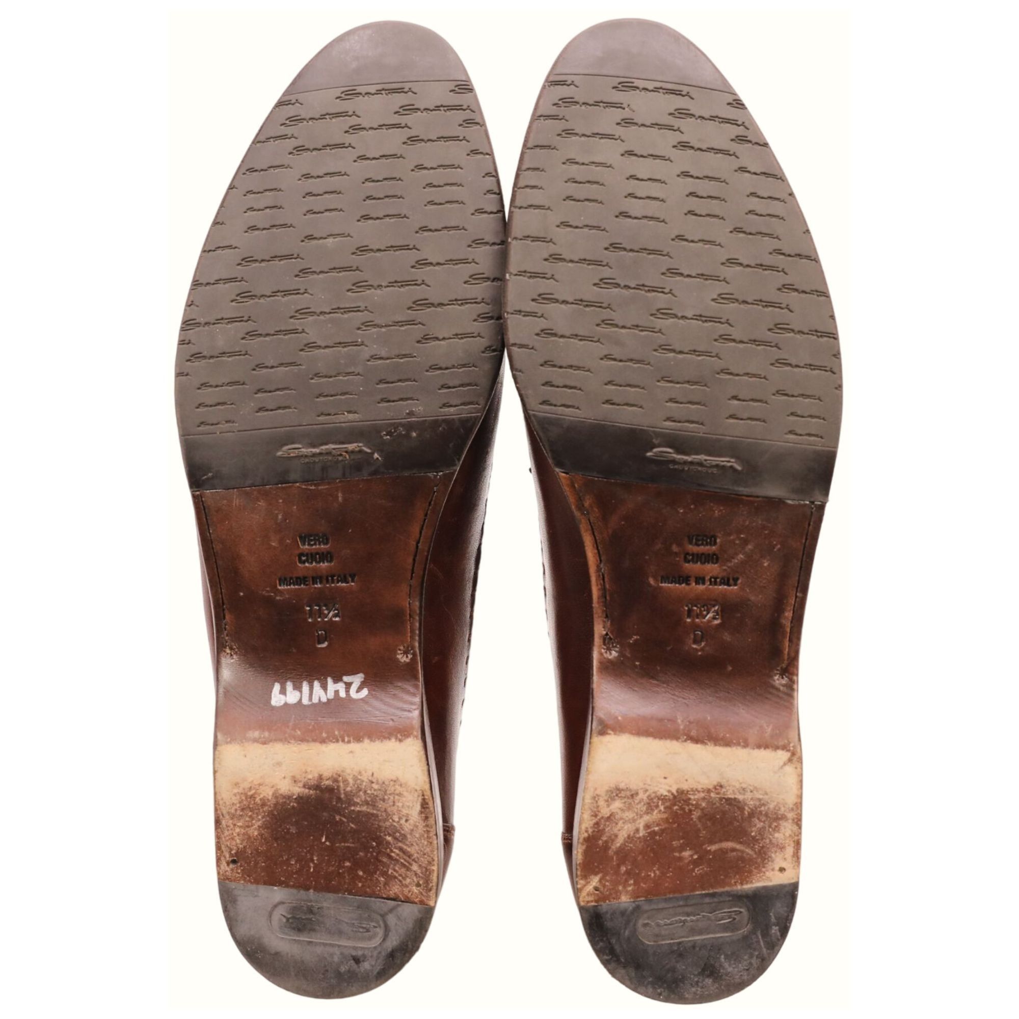 Santoni Santoni Italy Leather Tassel Loafer Brown Moccasins Men 11.5 Size US 11.5 / EU 44-45 - 3 Thumbnail