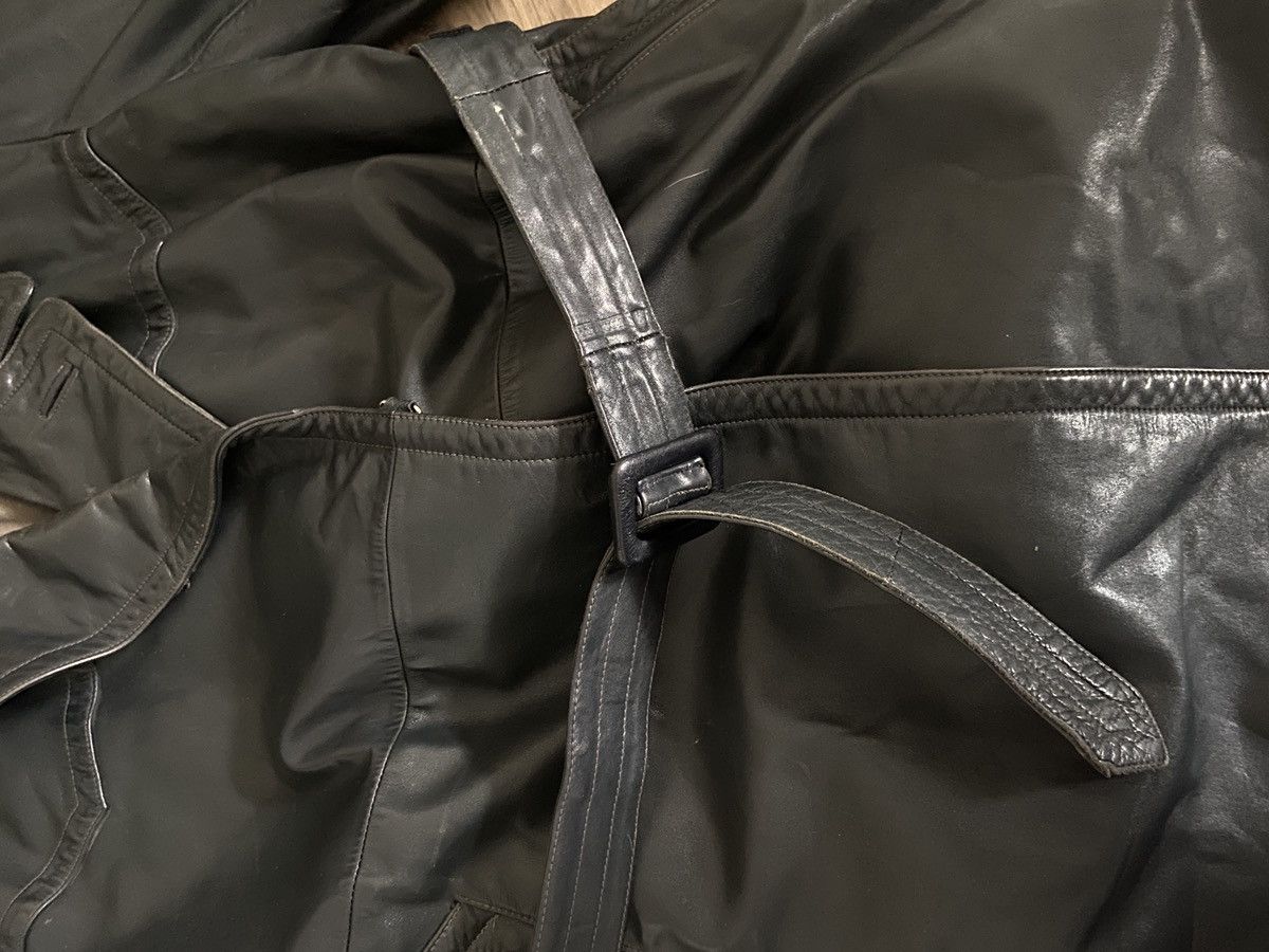 Vintage Real Vintage Soviet Military Leather Trench Coat Size US M / EU 48-50 / 2 - 4 Thumbnail