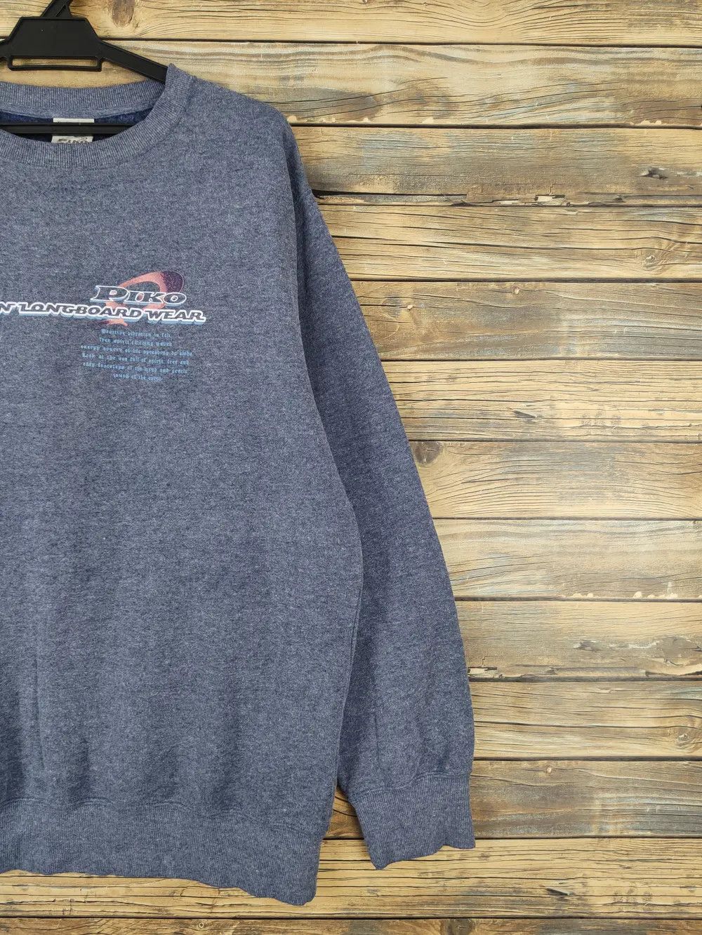 Japanese Brand × Vintage Piko surf vintage Blue Faded Sweatshirts #W1125 Size US XL / EU 56 / 4 - 12 Thumbnail
