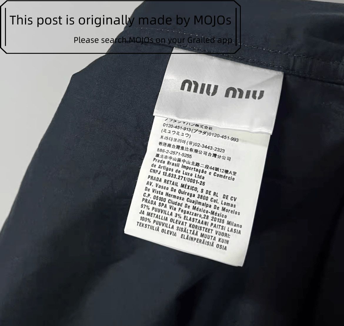 Miu Miu Sz 38 Miu Miu Camo Military Patch Shirt Jacket mojos18321015 Size US S / EU 44-46 / 1 - 6 Thumbnail