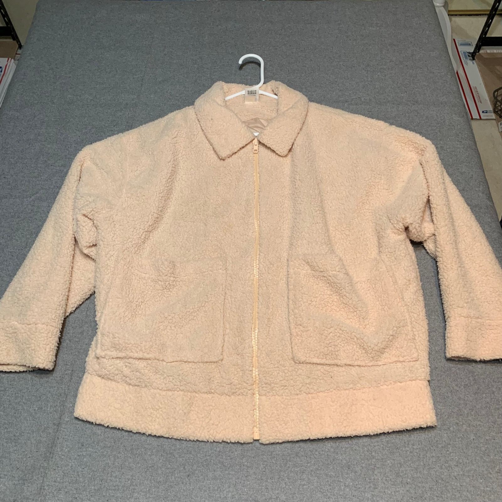 Pink PINK Sherpa Teddy Jacket Womens Size Large Full Zip Size L / US 10 / IT 46 - 11 Thumbnail