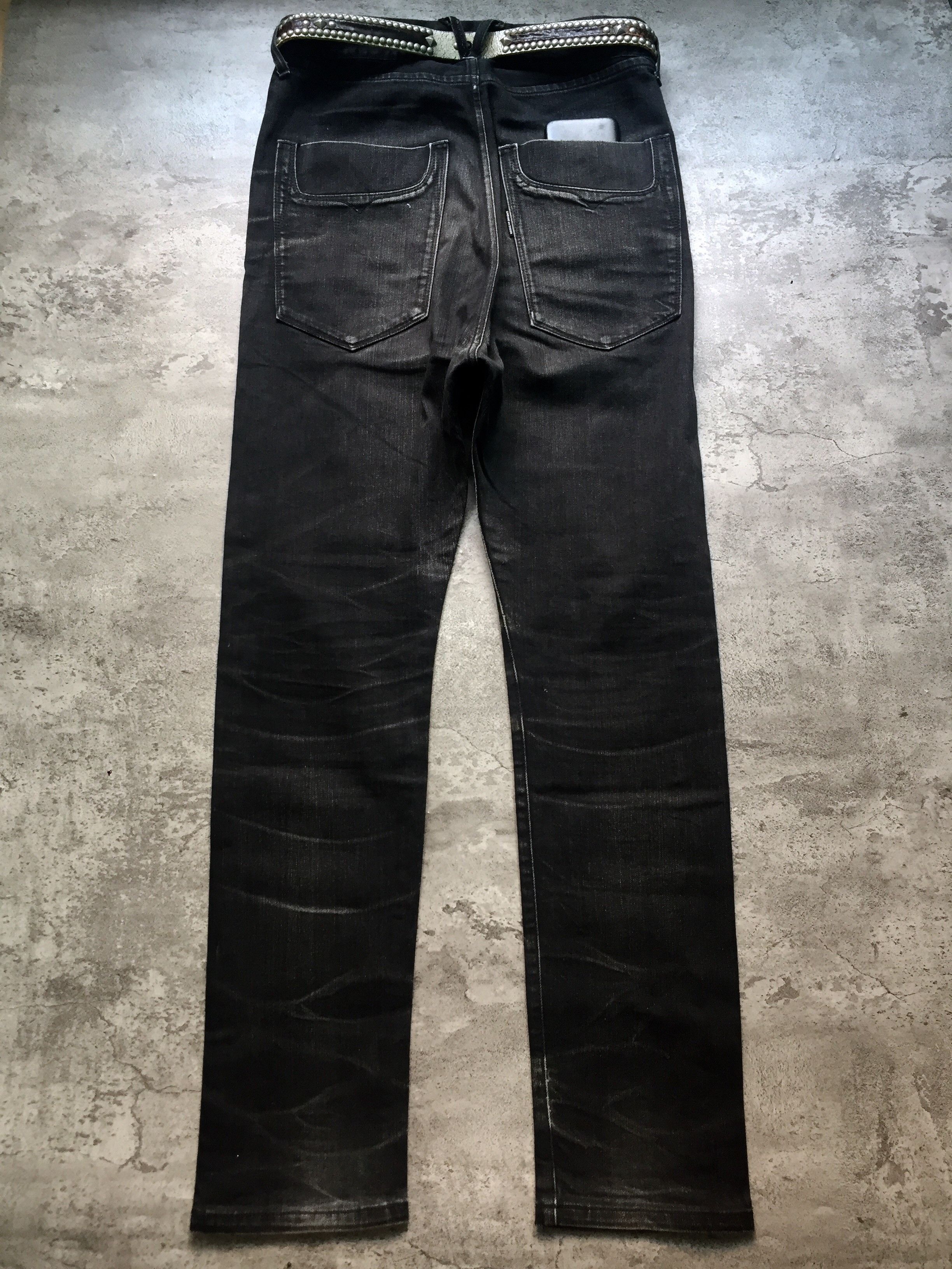 CABANE de ZUCCa Cabane De Zucca Wash Whishkered Denim Pants Size US 33 - 3 Thumbnail