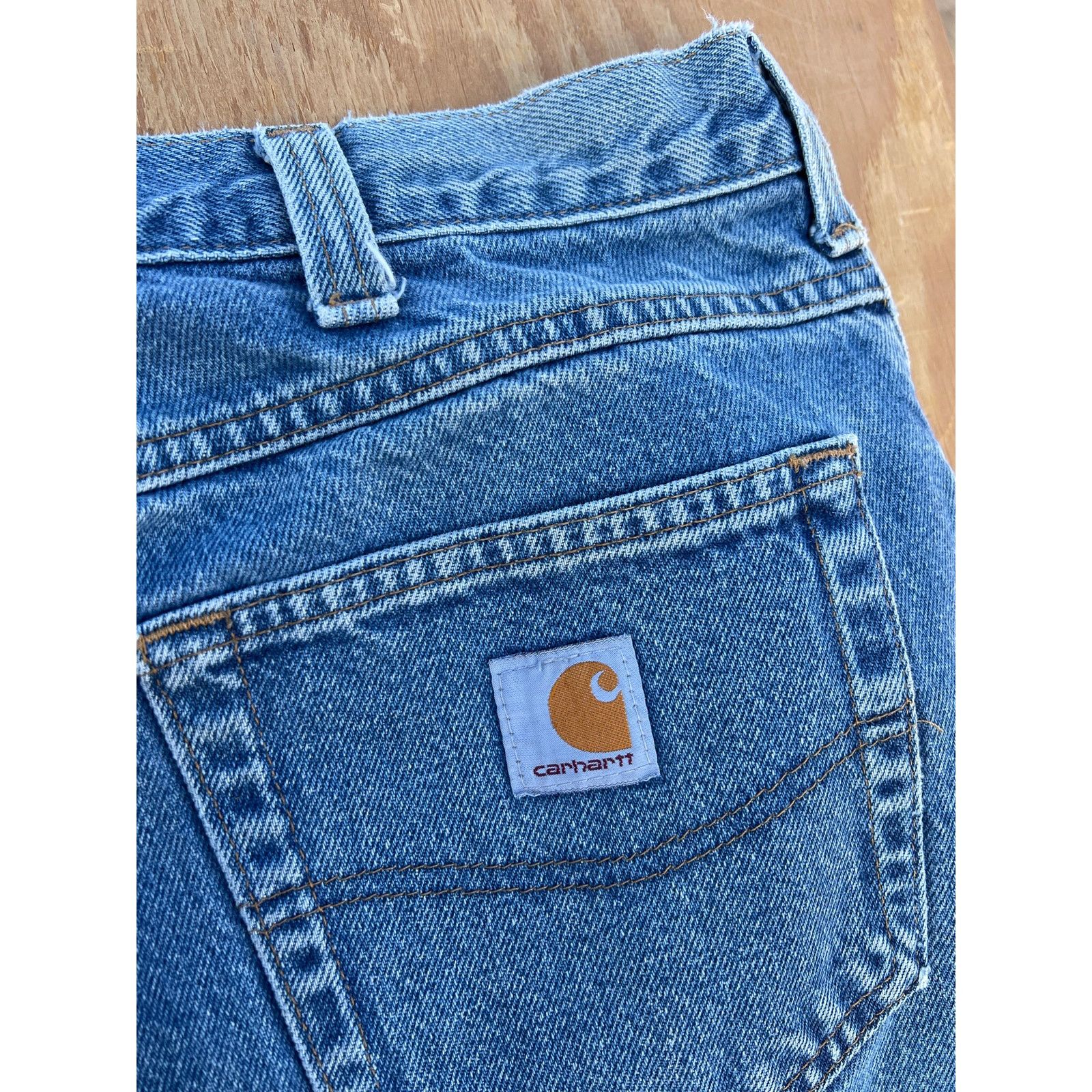 Carhartt Carhartt Jeans Mens 38x36 Blue Denim Utility Work Pants Size US 38 / EU 54 - 5 Thumbnail