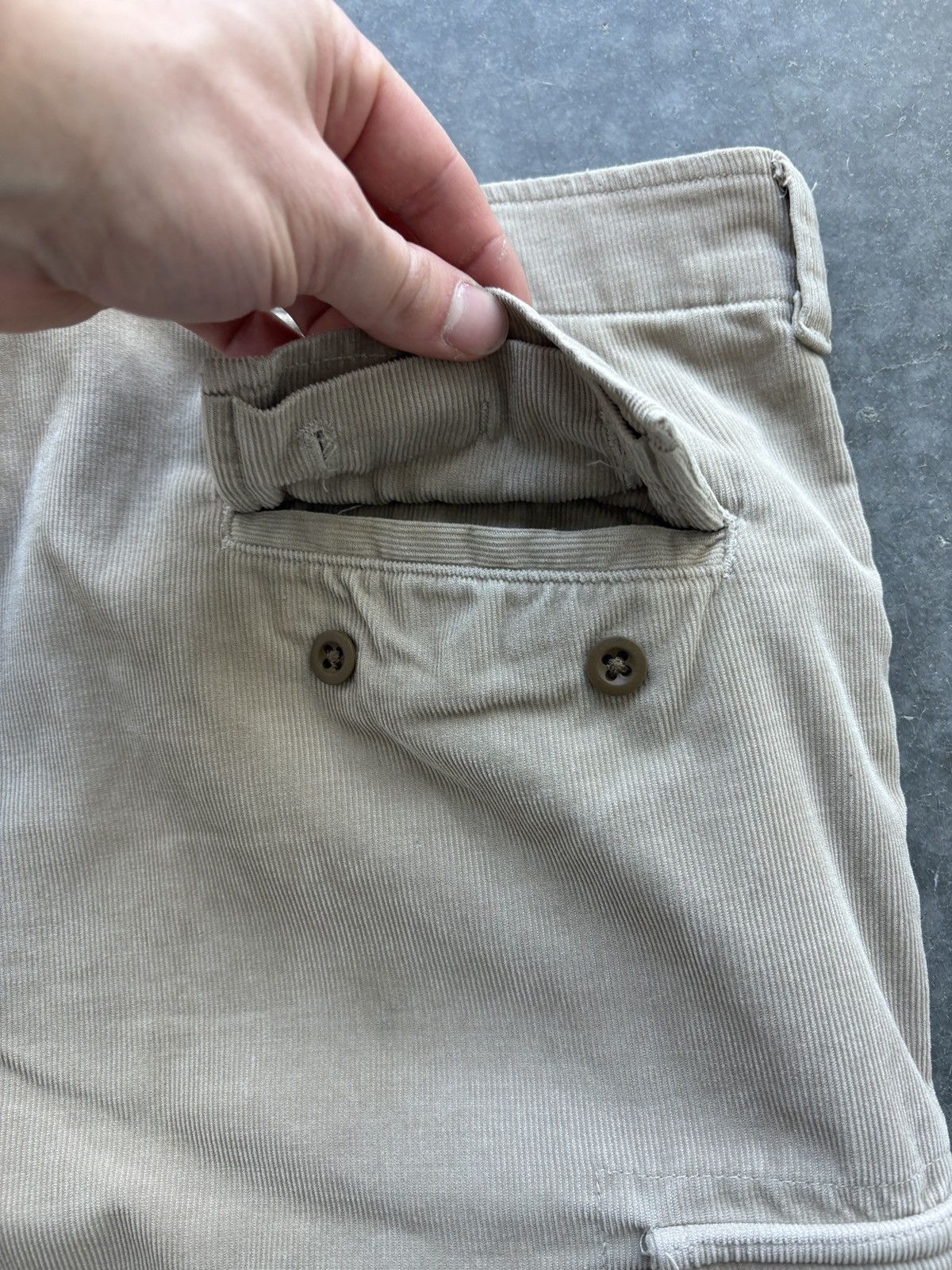 Polo Ralph Lauren Vintage Y2K Polo Ralph Lauren Baggy Corduroy Cargos 36x33 Size US 36 / EU 52 - 8 Thumbnail