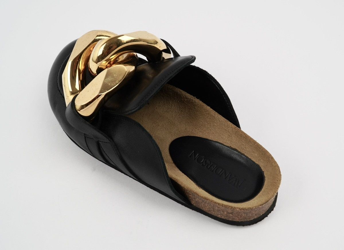 JW Anderson J.W.Anderson - Chain Loafers Mules - Black Leather Size US 7 / IT 37 - 6 Thumbnail