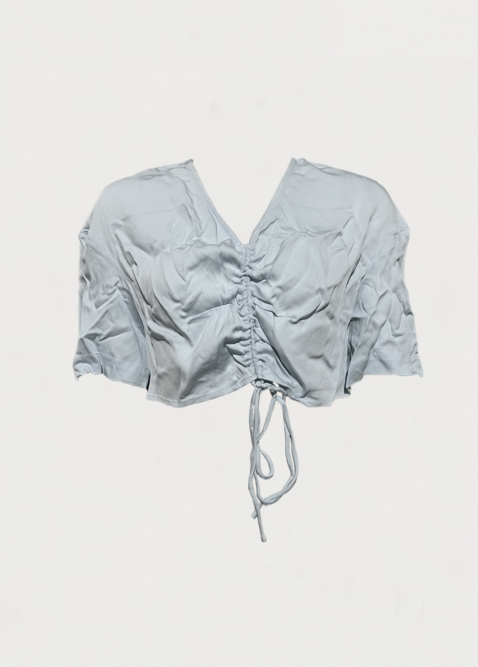 Christopher Esber Ruched Crop Tie Tee Size XS / US 0-2 / IT 36-38 - 1 Thumbnail
