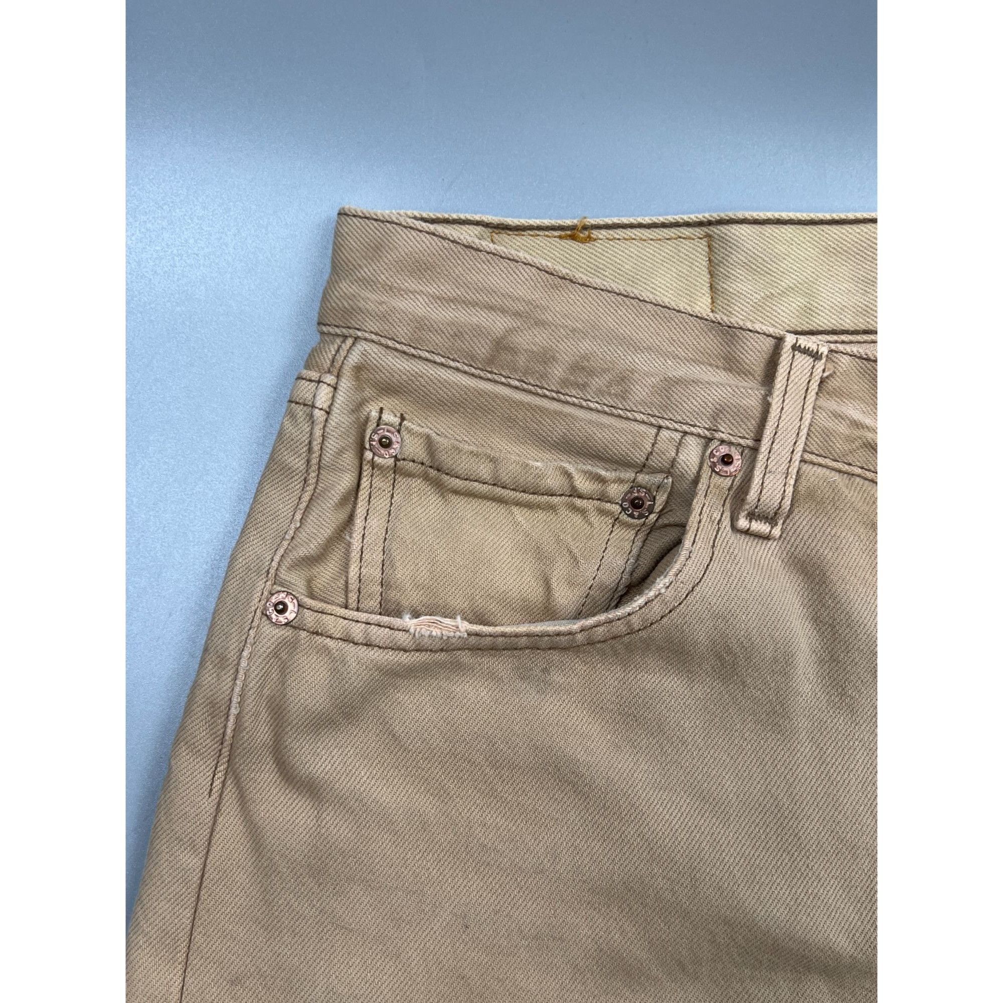Levi's Levi’s 501 Made in USA Mustard Denim Jeans Pants (Y0892) Size US 34 / EU 50 - 7 Thumbnail