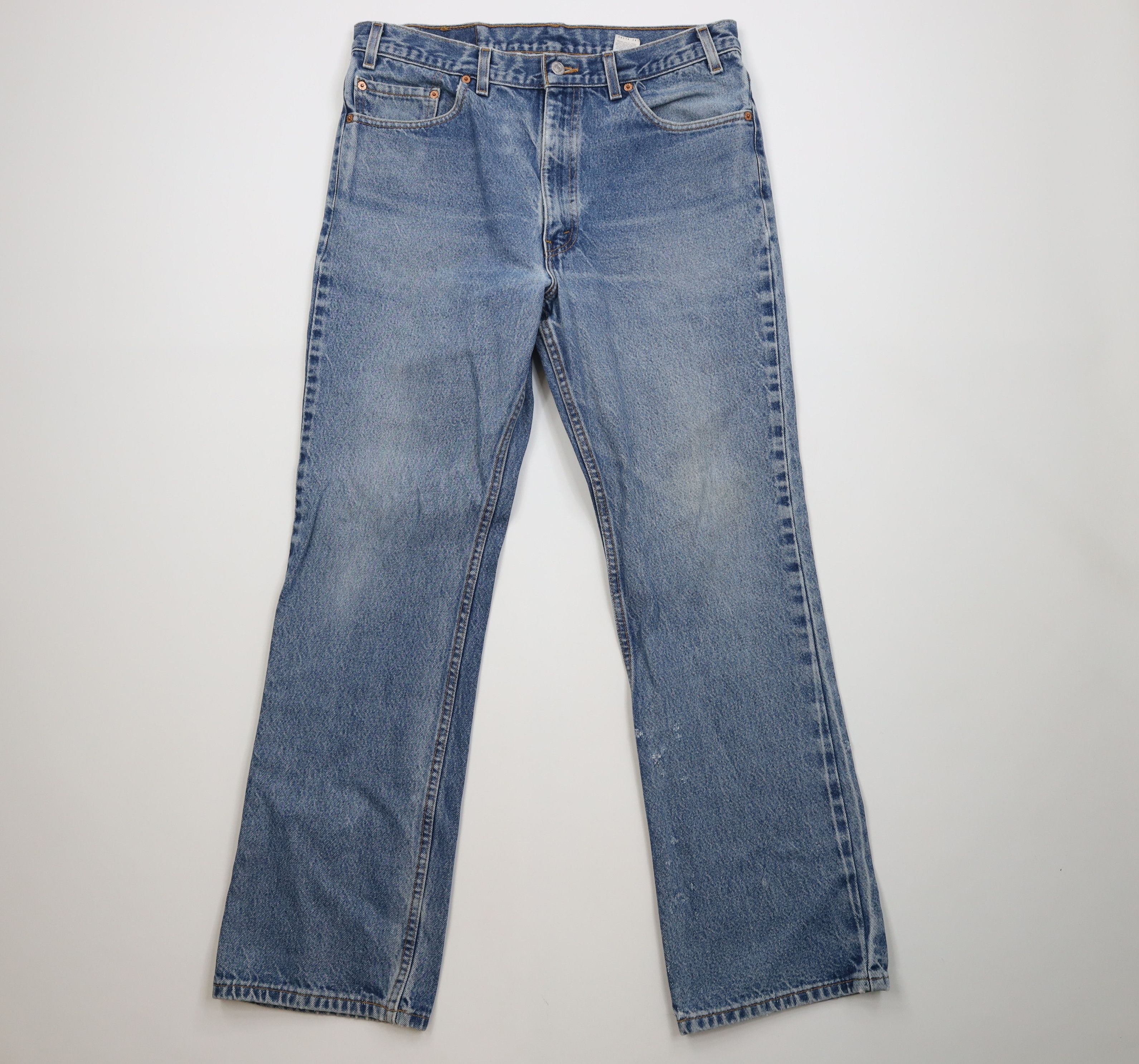 Levi's Vintage Y2K Levis 517 Flared Bootcut Denim Jeans Blue USA Size US 36 / EU 52 - 1 Thumbnail