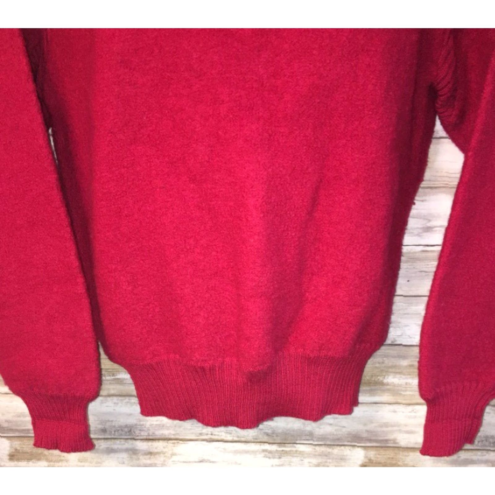The North Face VINTAGE The North Face Jacket Ski Mens S Red Wool Half Zip Pullover Winter 1988 Skiing Size US S / EU 44-46 / 1 - 4 Thumbnail