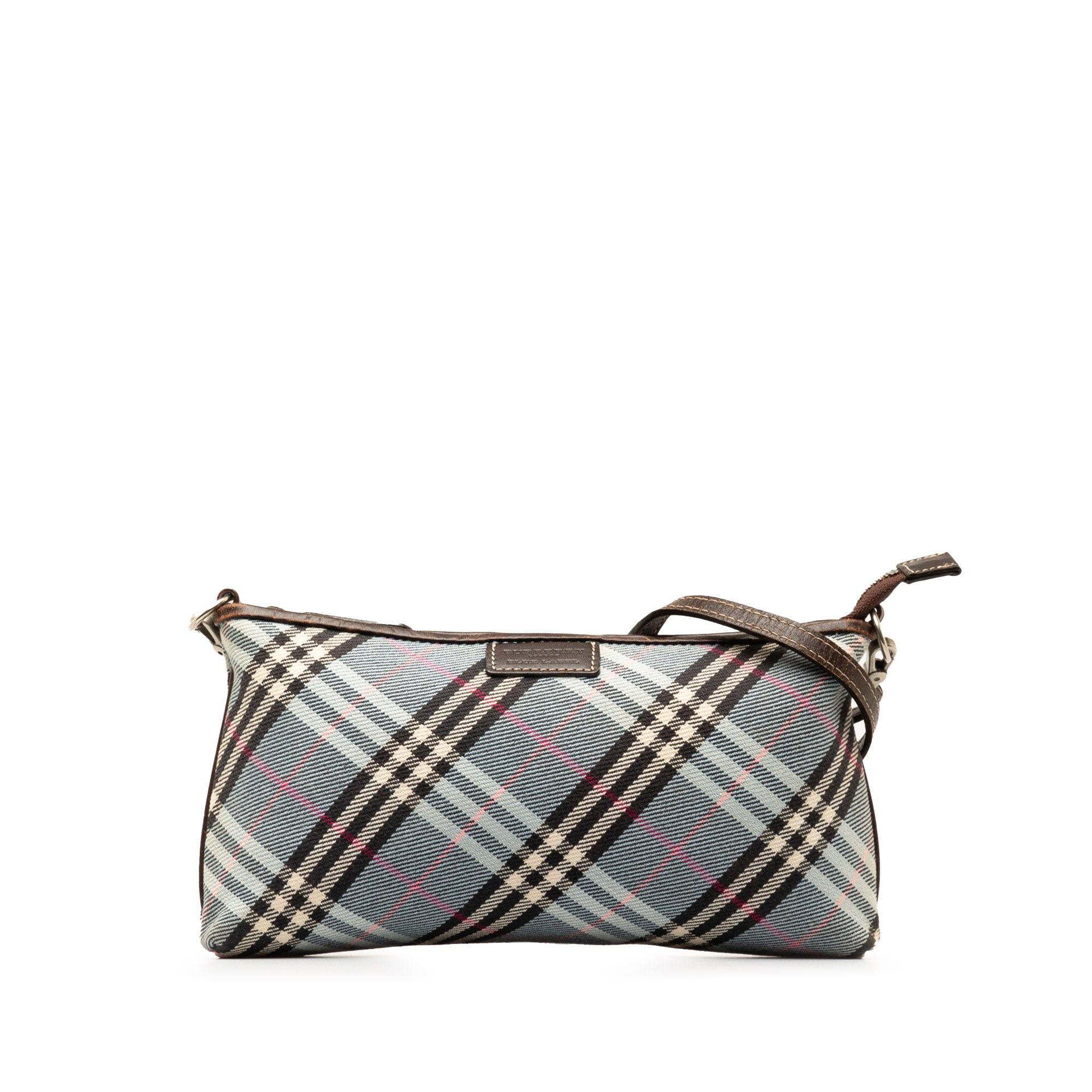 image of Burberry Nova Check Crossbody Crossbody Bag in Blue, Women's