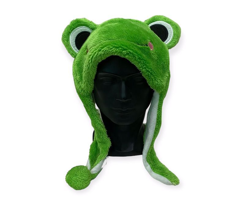 image of Cartoon Network x Hat Frog Mascot Bunny Horn Beanie Hat, Men's