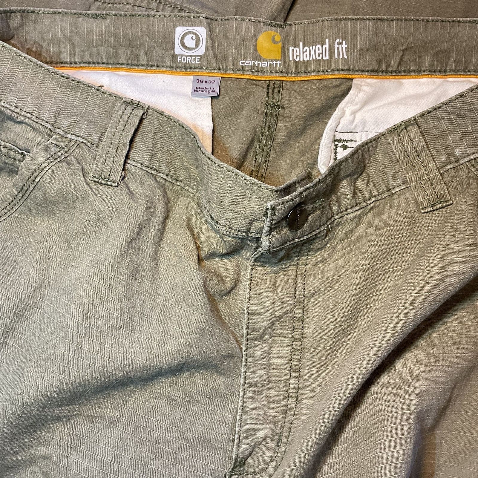 Carhartt 👖 Versatile Carhartt Cargo Pants - Cotton Blend, Size 36x32 Size US 36 / EU 52 - 3 Thumbnail