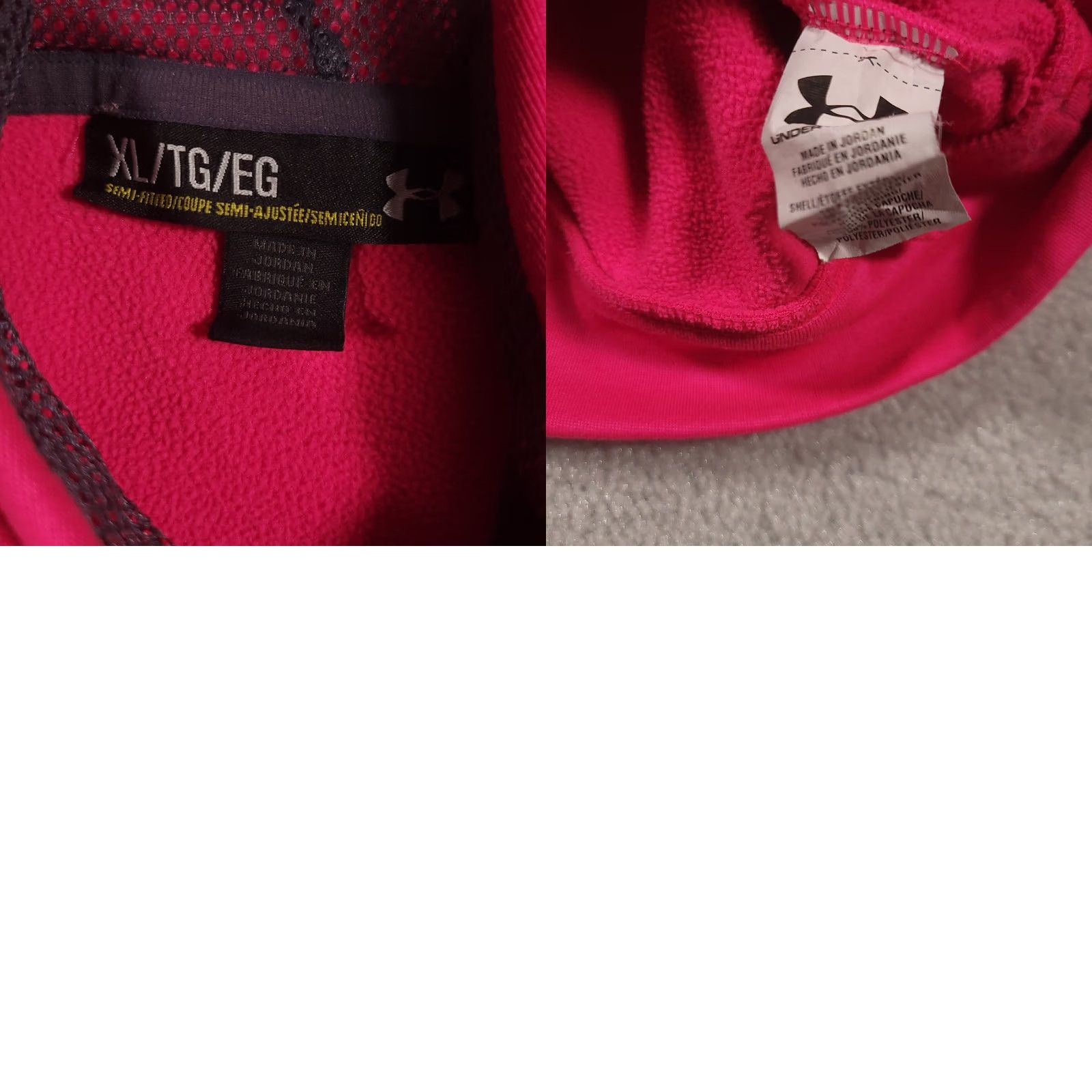 Under Armour Under Armour Hoodie Pullover Long Sleeve Pink Womens XL Semi Fitted Logo Sweatshirt Pullover Hoodie Activewear Casual Size XL / US 12-14 / IT 48-50 - 8 Thumbnail