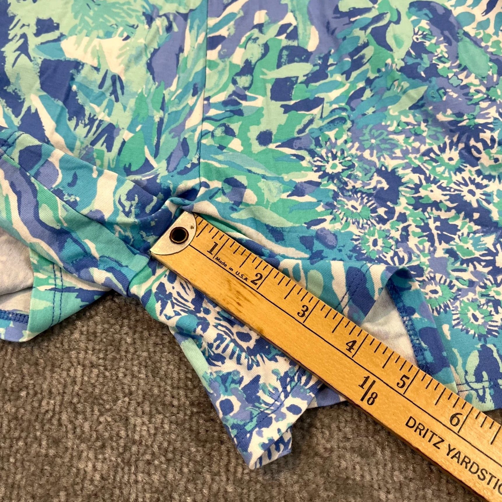 Lilly Pulitzer Lilly Pulitzer Romper Womens XS Crew Neck Multicolor Floral Lace Elastic Waist Beach Tropical Sea To Shining Sea Coral Size 26" / US 2 / IT 38 - 6 Thumbnail