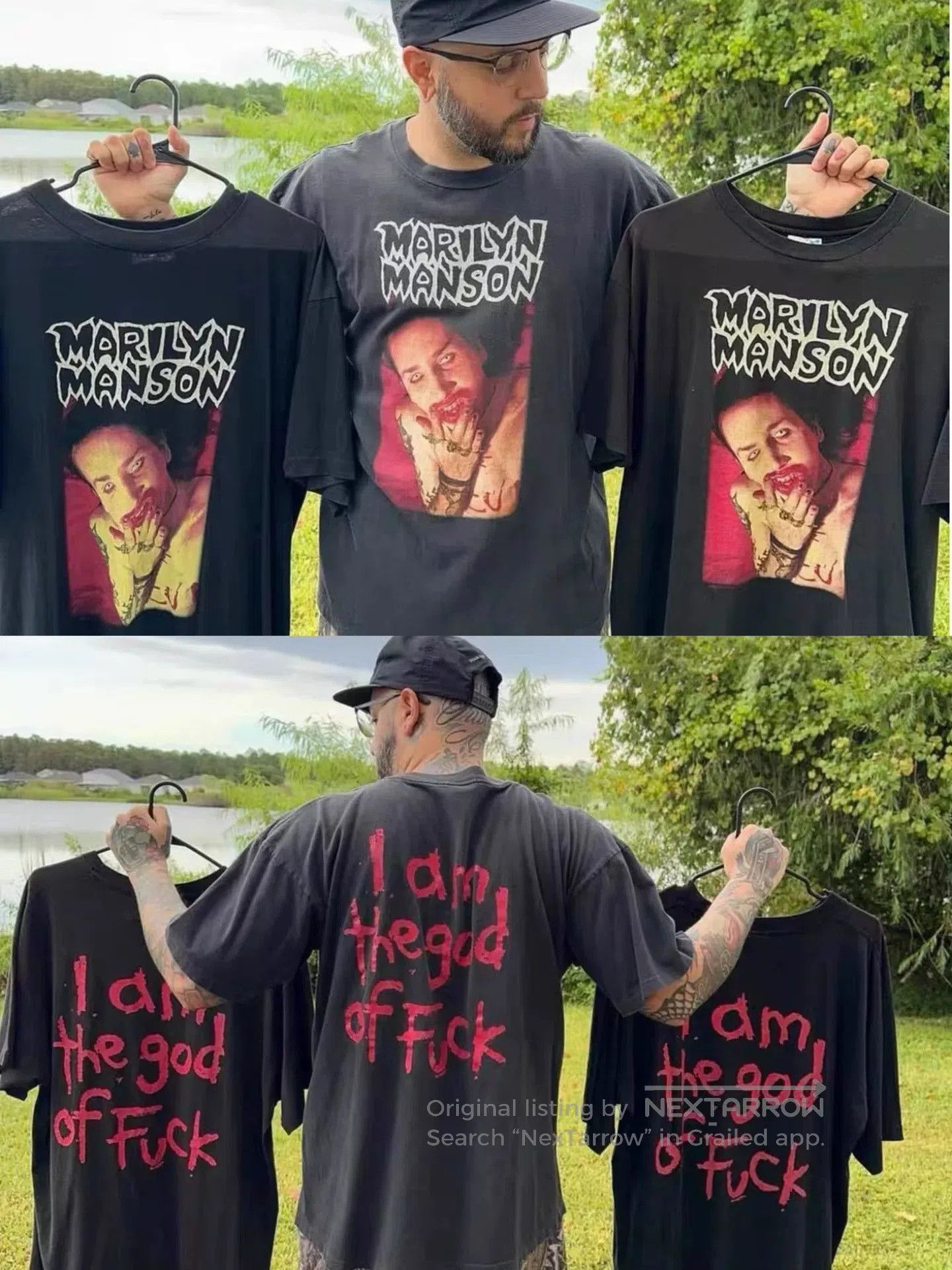 Vintage Vintage 1994 Marilyn Manson Band Tee. Size US M / EU 48-50 / 2 - 7 Thumbnail