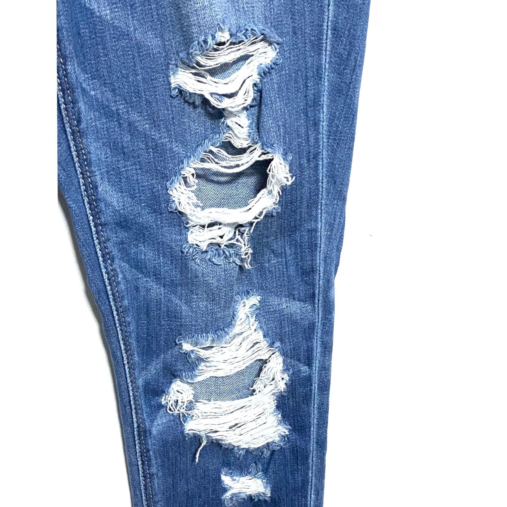 American Eagle Outfitters American Eagle Jeans Women 2 X-Short Button Fly Distressed Grunge Tomgirl 5-Pocket Denim Jeans Size 26" / US 2 / IT 38 - 5 Thumbnail