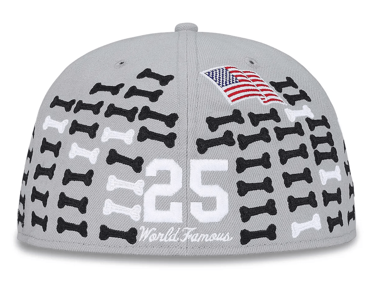 Other Supreme Bones Box Logo New Era 59Fifty Hat Grey 8 Size ONE SIZE - 3 Thumbnail