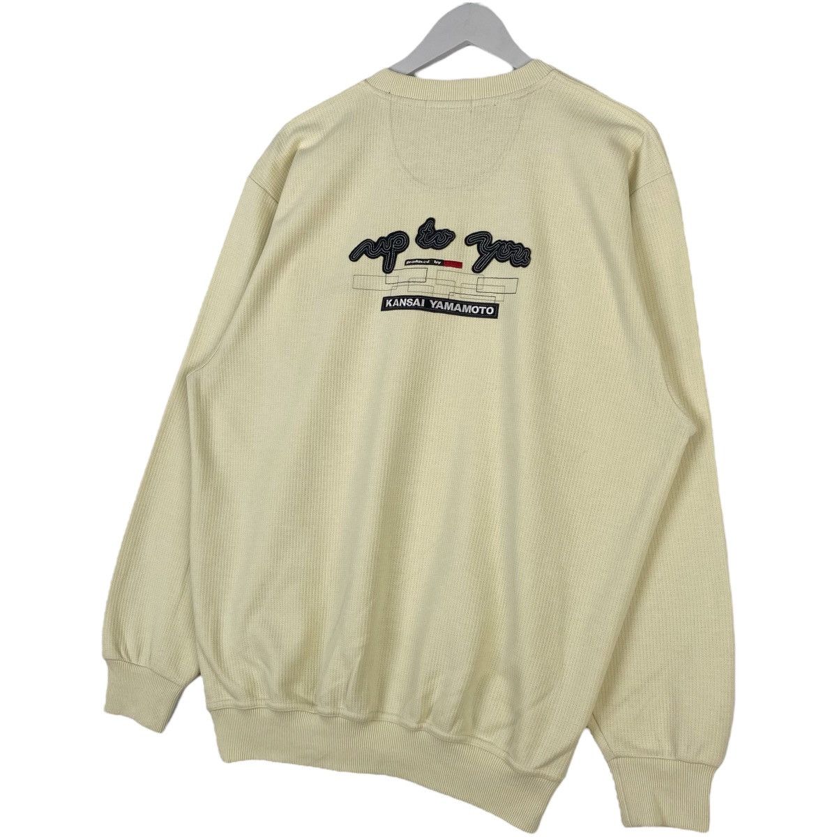 Kansai Yamamoto Vintage Kansai Yamamoto Crewneck Sweatshirt White Size L Size L / US 10 / IT 46 - 7 Thumbnail