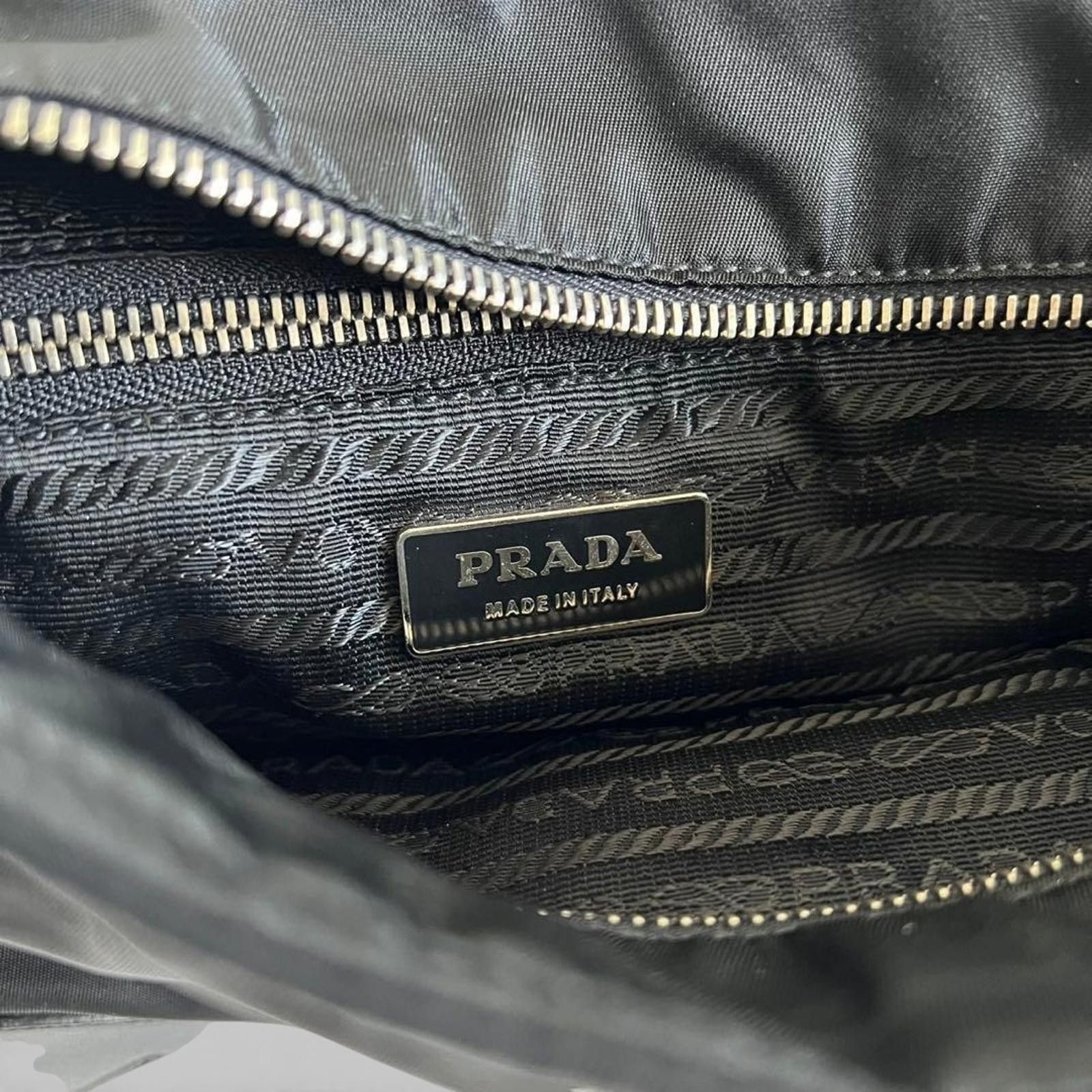 Prada Prada - Black Nylon Tote Bag Size ONE SIZE - 6 Thumbnail