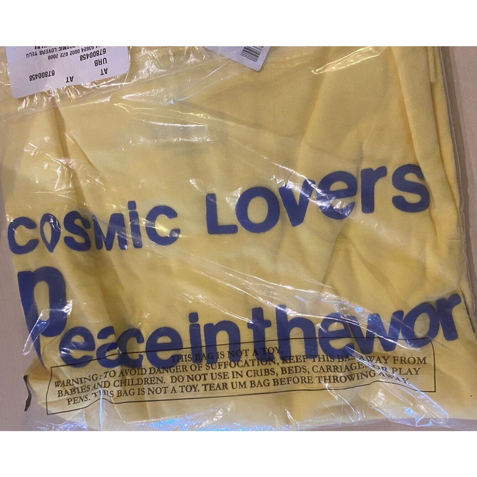 Other Heron Hues Cosmic Lovers Graphic Yellow Tee T-Shirt NWT P$40 Size US L / EU 52-54 / 3 - 2 Thumbnail