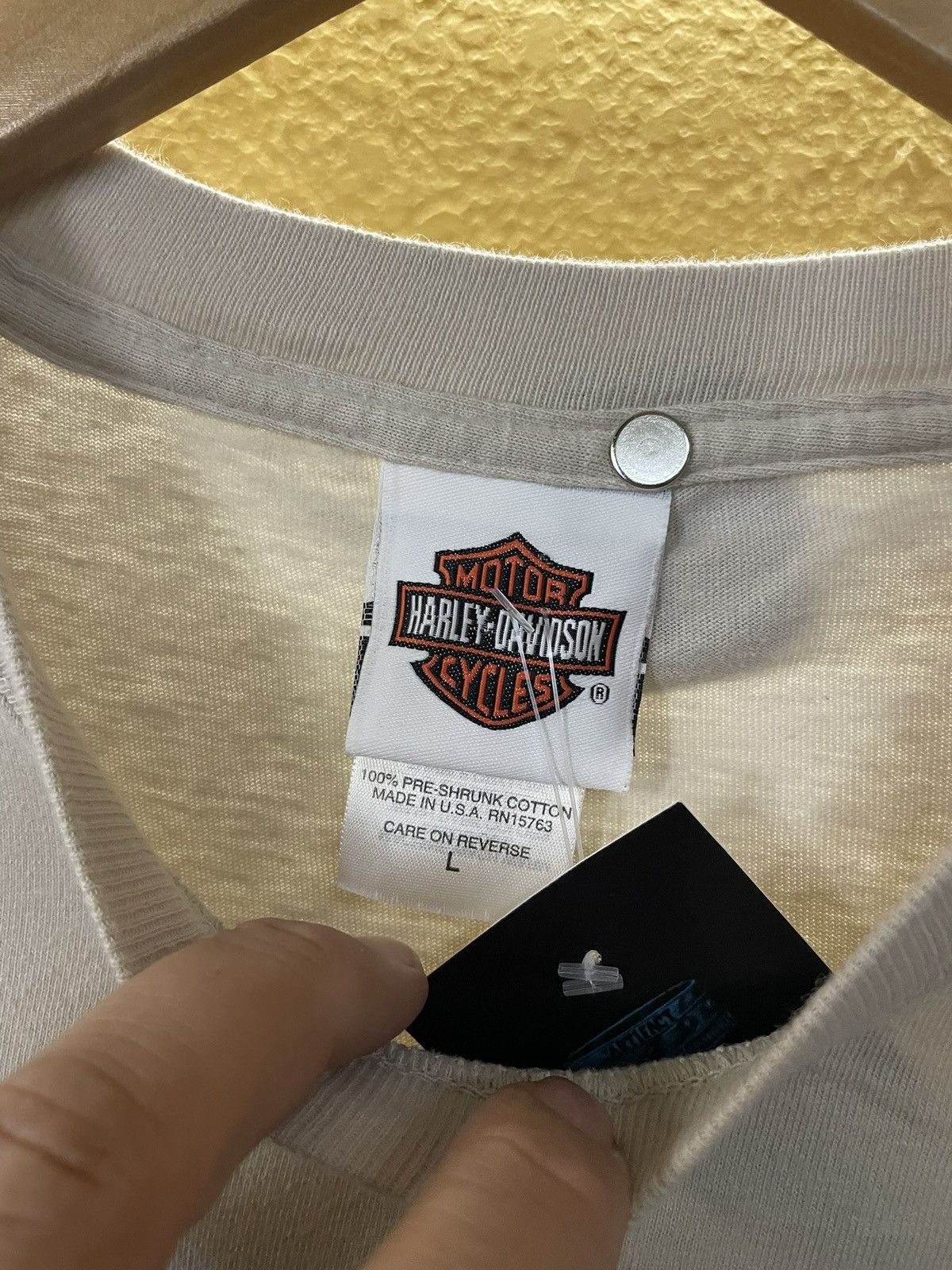 Harley Davidson × Vintage Harley Davidson T Shirt Chasing Tail Four Corners New Mexico Size US L / EU 52-54 / 3 - 4 Thumbnail