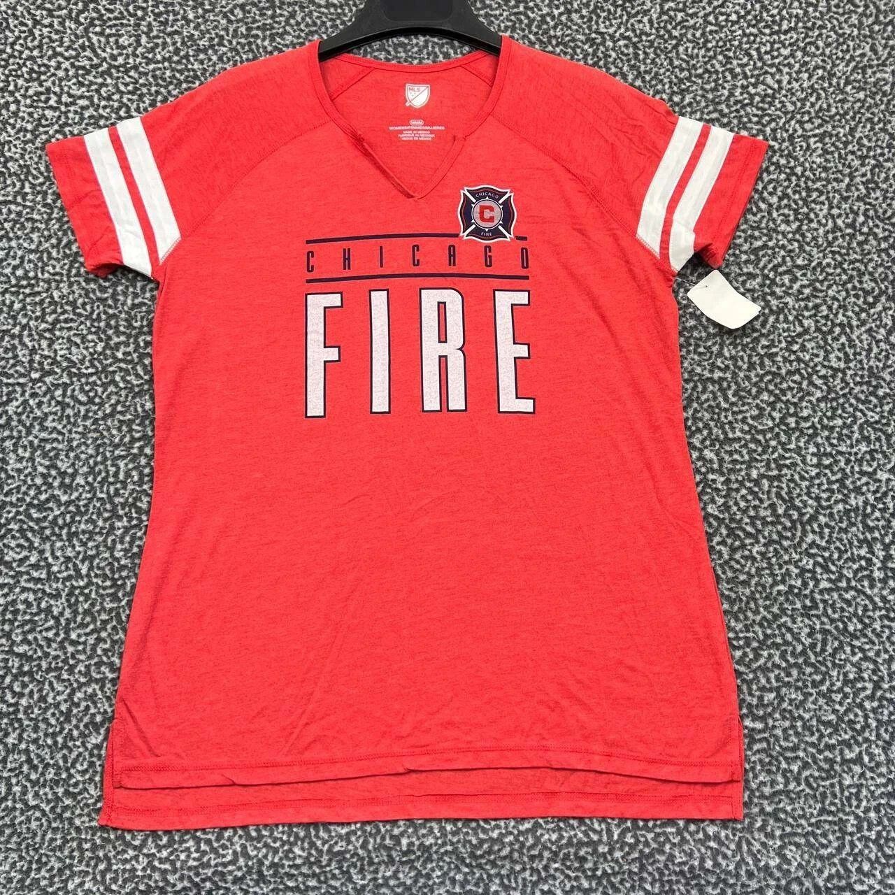 Other Chicago Fire Shirt Women MLS Short Sleeve V-Neck New M Size M / US 6-8 / IT 42-44 - 1 Thumbnail