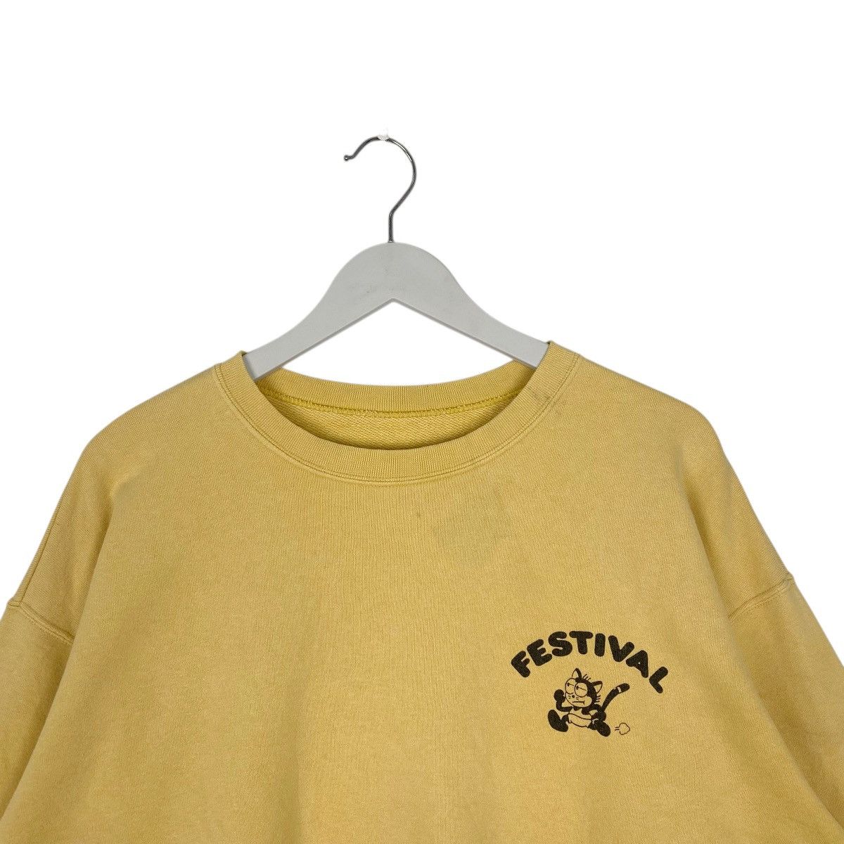 Other Vintage 80s Felix The Cat Crewneck Sweatshirt Yellow Size M Size US M / EU 48-50 / 2 - 4 Thumbnail