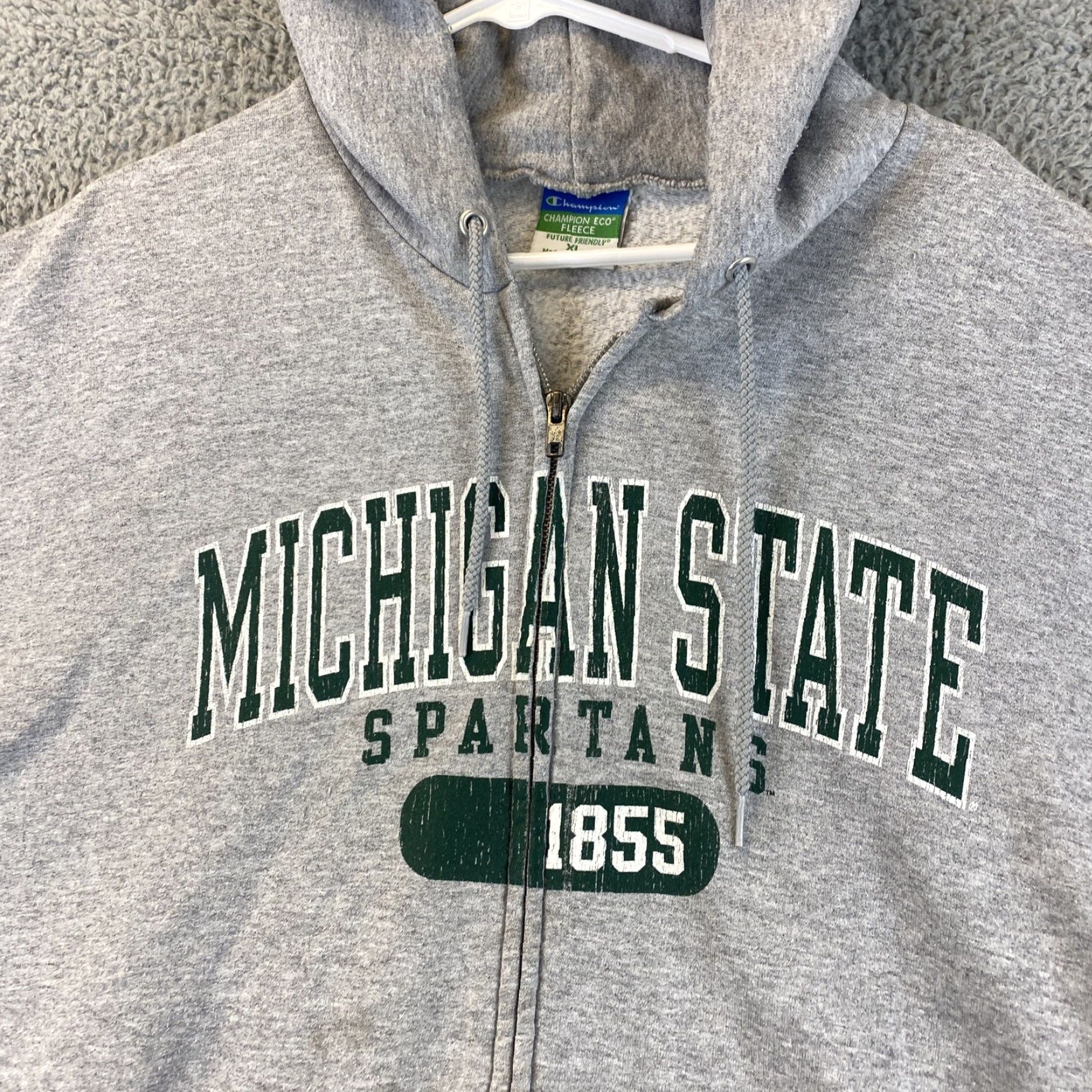 Champion Champion Michigan State Hoodie Adult XL Gray Pullover Sweatshirt / 63-24 Size US XL / EU 56 / 4 - 2 Thumbnail