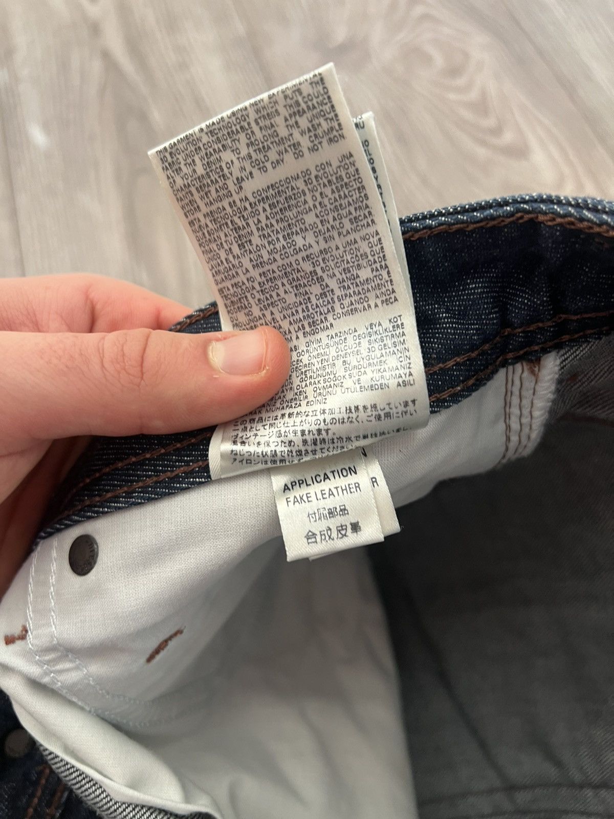 Diesel Diesel Avant Garde Krooley Regular Slim-Carrot Selvage Jeans Size US 33 - 17 Thumbnail