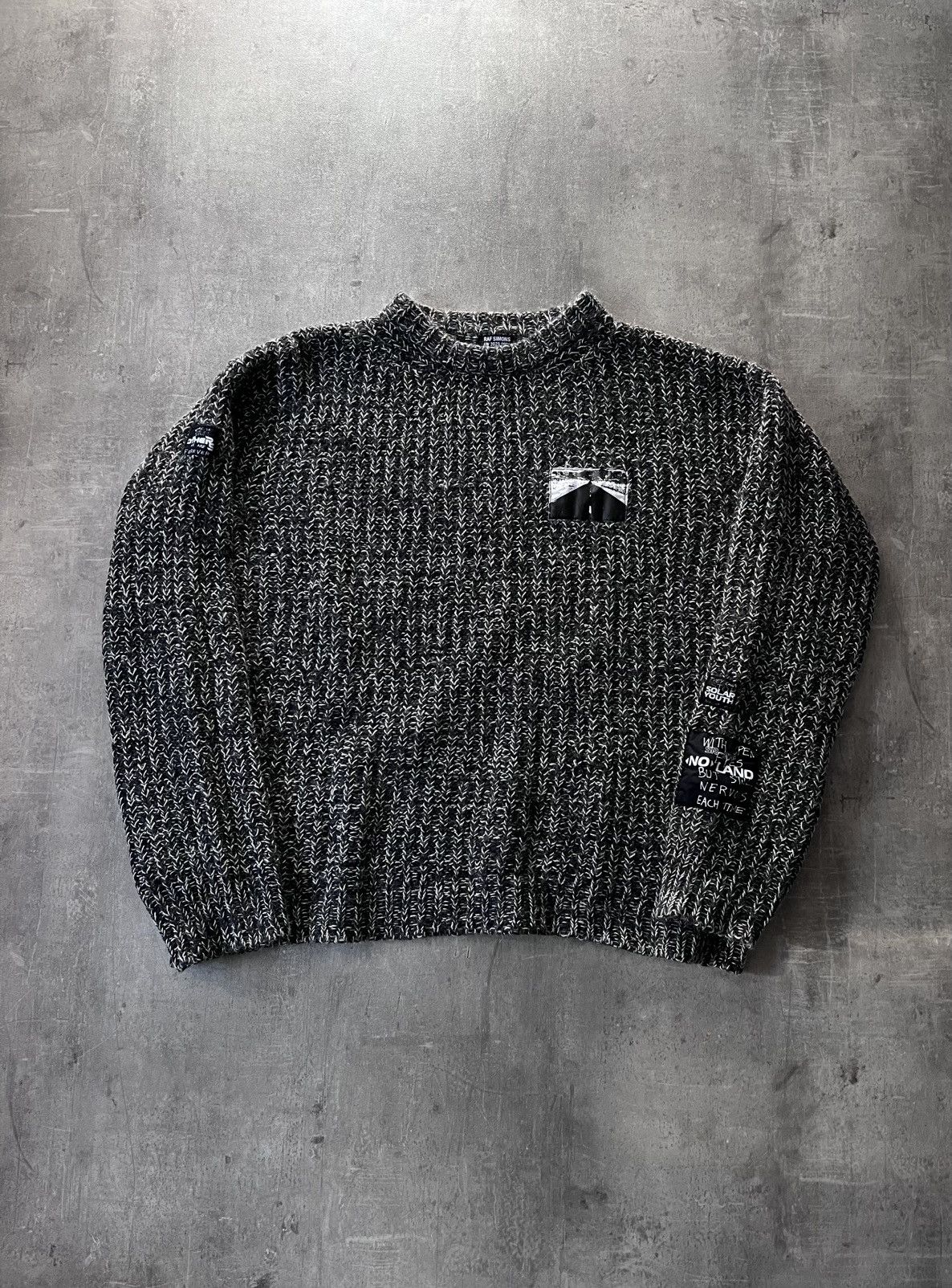 Raf Simons Raf Simons A/W 2020/21 Patchwork sweater wool Size US S / EU 44-46 / 1 - 1 Thumbnail