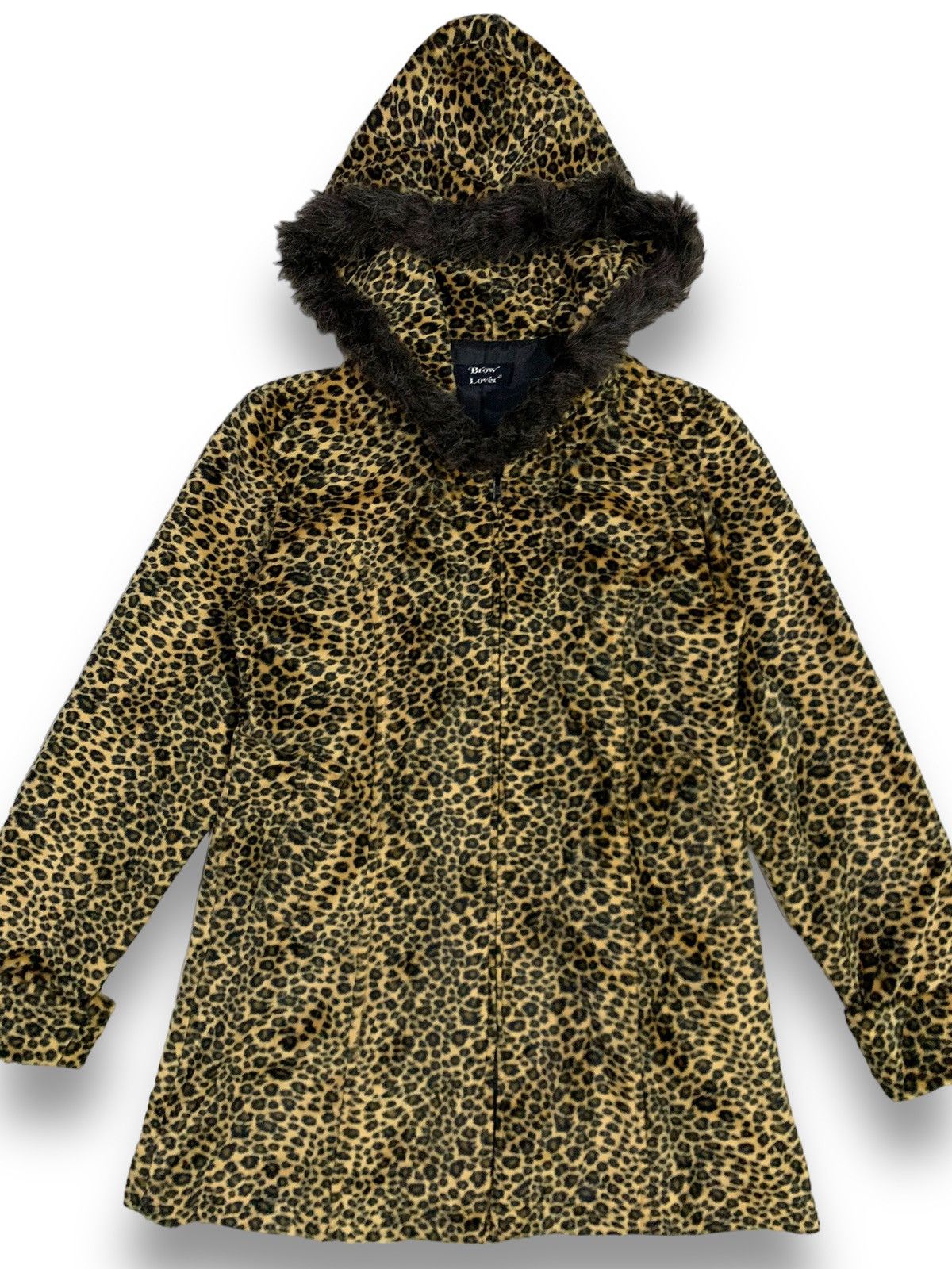 Japanese Brand Japanese Brand Leopard Pattern Faux Fur Hooded Jacket Size M / US 6-8 / IT 42-44 - 4 Thumbnail