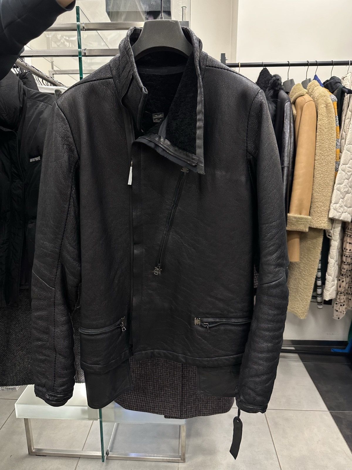 BNWT! Isaac Sellam Experience Lamb Leather Ambilavant Jacket