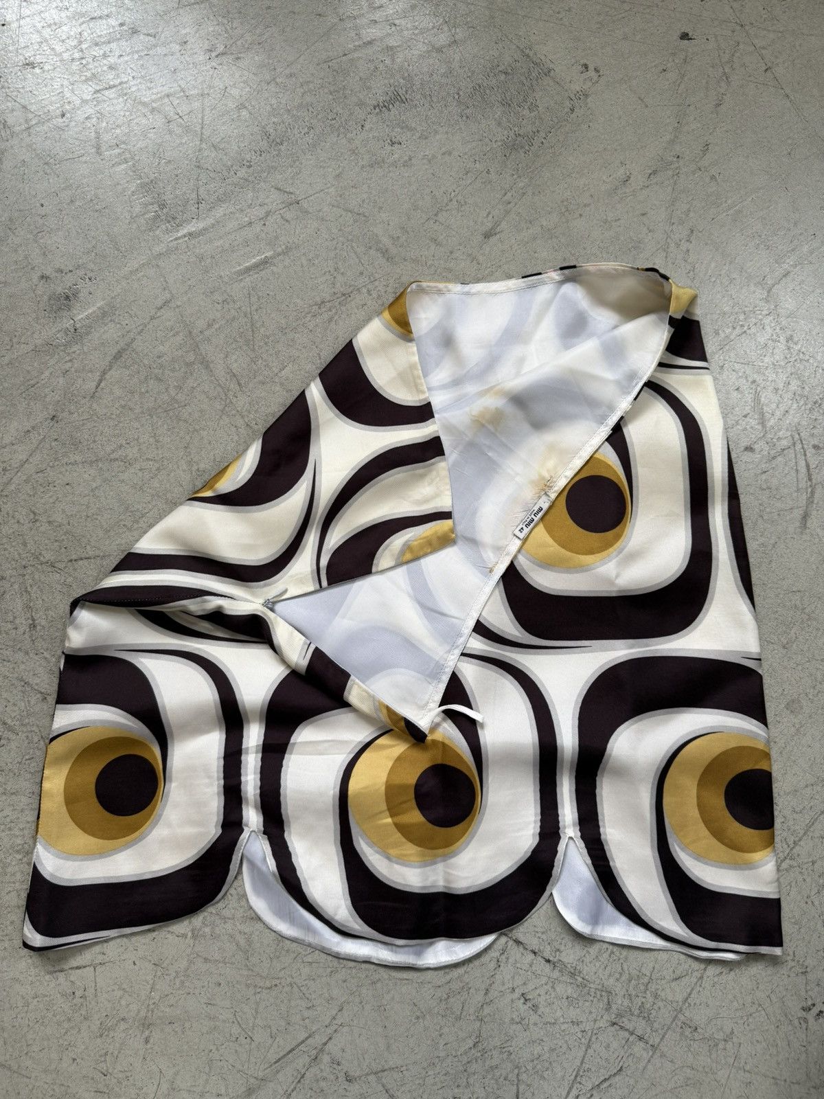 Miu Miu Miu Miu S/S 2005 Look 35 Silk Skirt Size 30" / US 8 / IT 44 - 4 Thumbnail