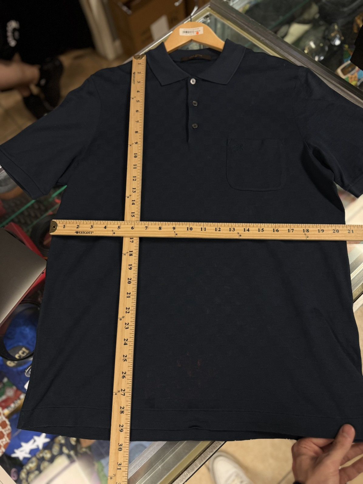 Louis Vuitton Louis Vuitton Polo Button Up Collar Tee Size XXL Blue Size US XXL / EU 58 / 5 - 15 Thumbnail