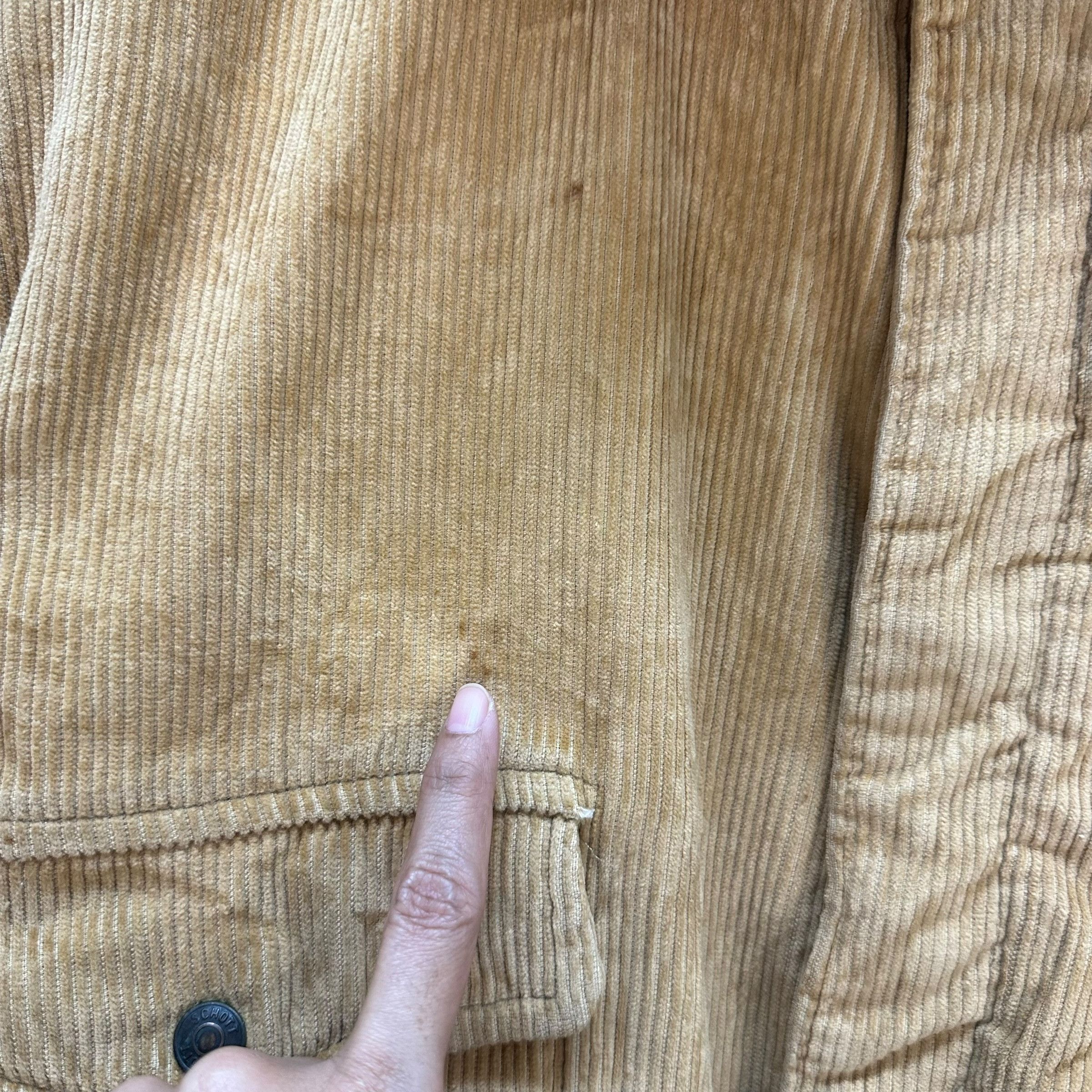 Schott 80's Schott NYC A2 Type Shearling Corduroy Jacket #A14-0357 Size US M / EU 48-50 / 2 - 3 Thumbnail