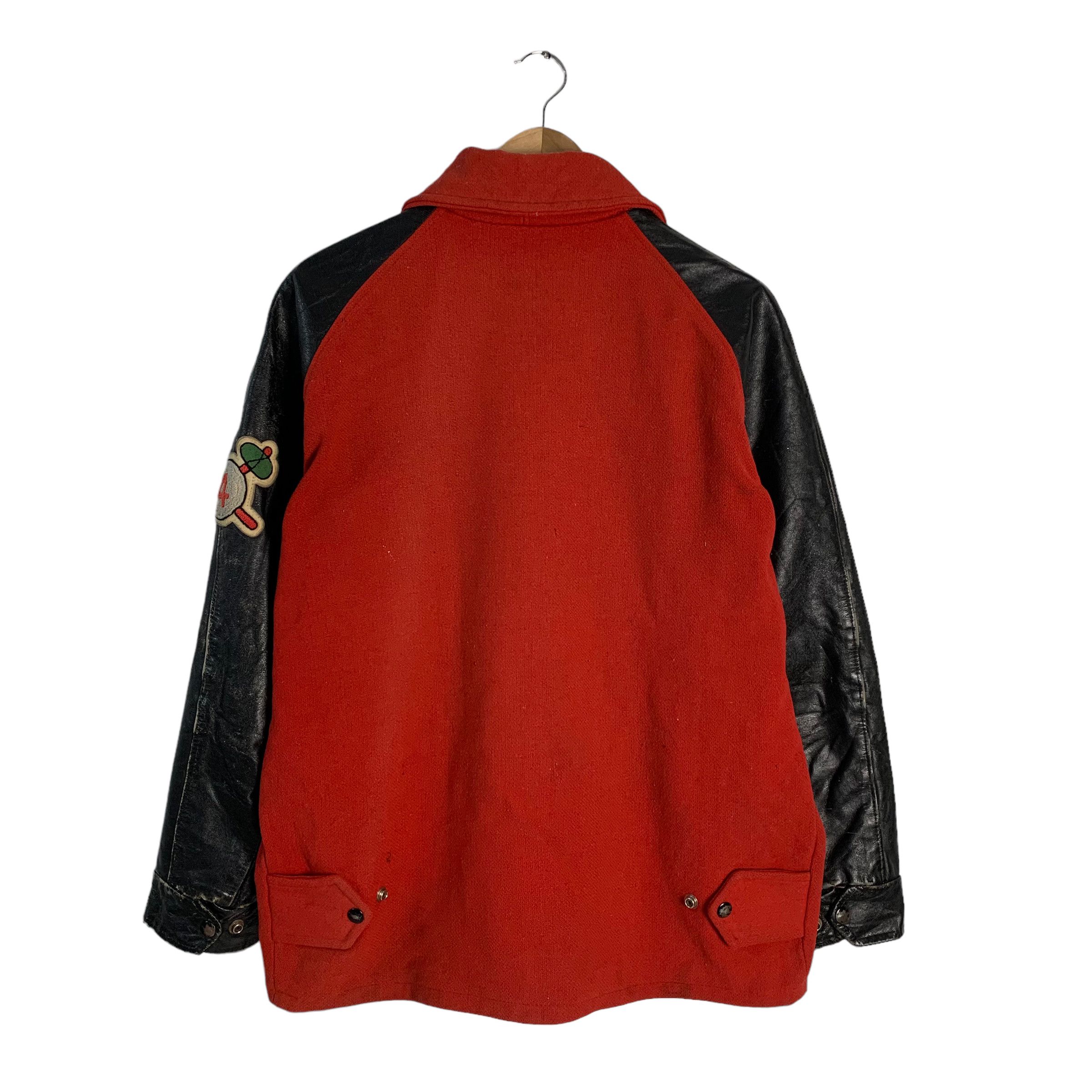 Vintage Vintage Red Indian Varsity Jacket Size US L / EU 52-54 / 3 - 7 Thumbnail